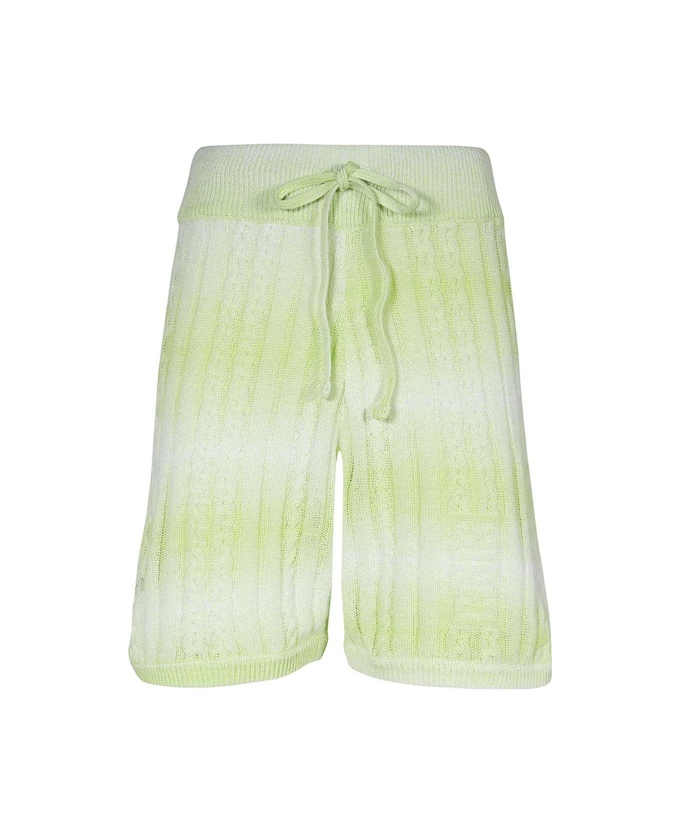 GCDS Knitted Bermuda Shorts - green