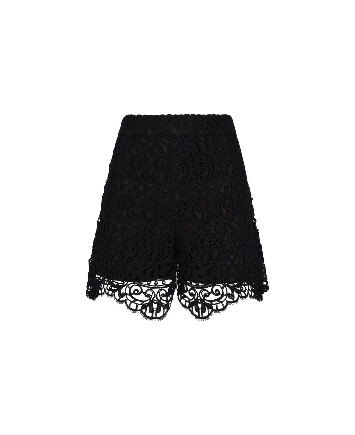 Burberry Macramé Lace Shorts - Black