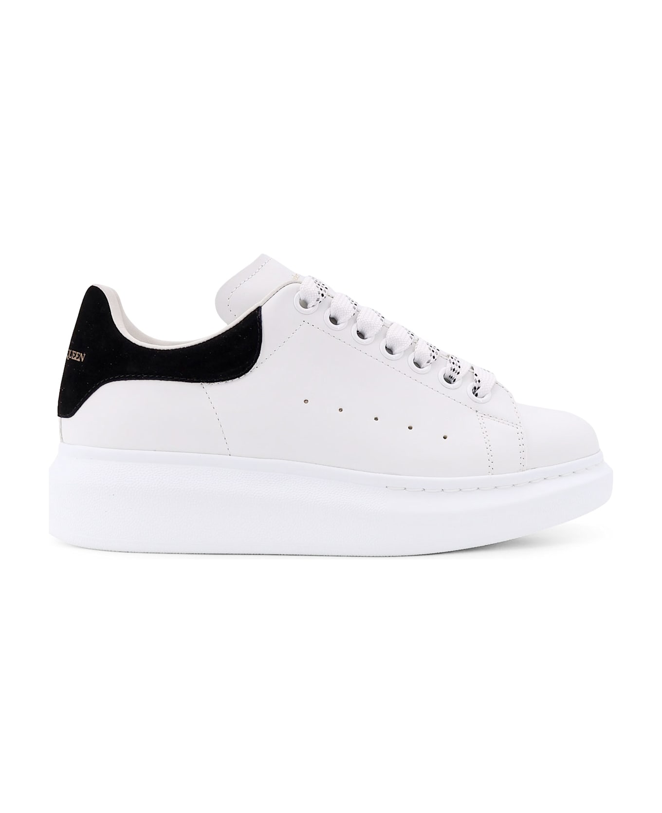 Alexander McQueen Larry Leather Sneakers With Logo Detail - Black