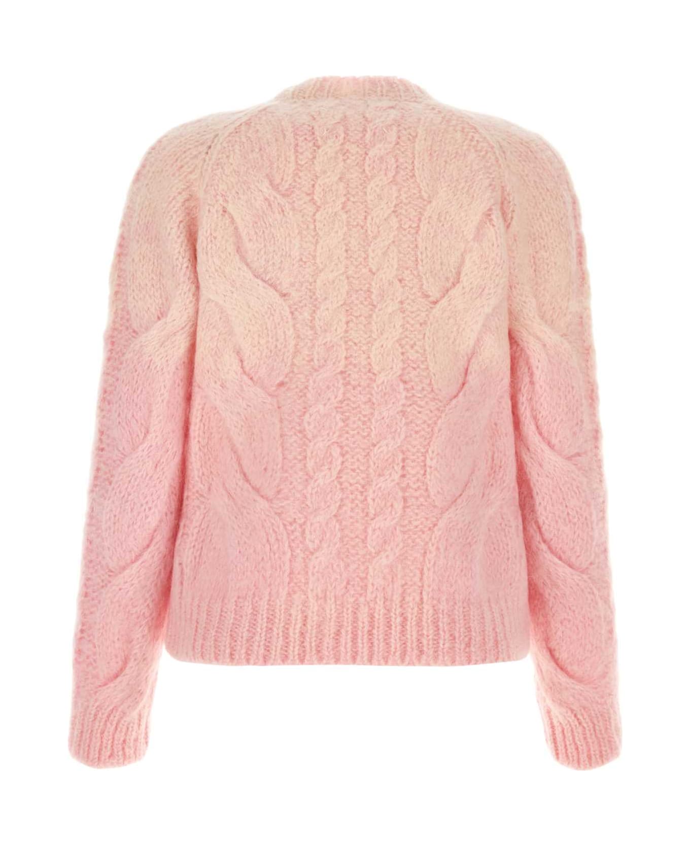 Maison Margiela Mohair Blend Sweater - PINK ニットウェア