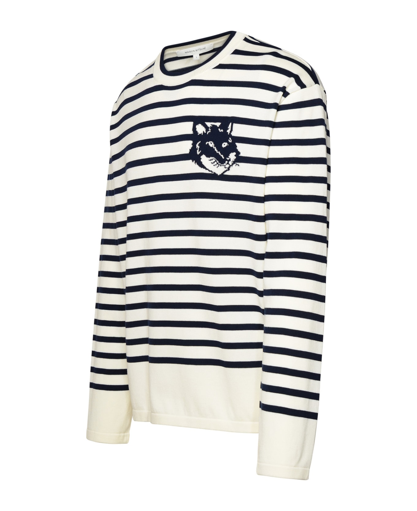 Maison Kitsuné Navy Cotton Sweater - Navy フリース