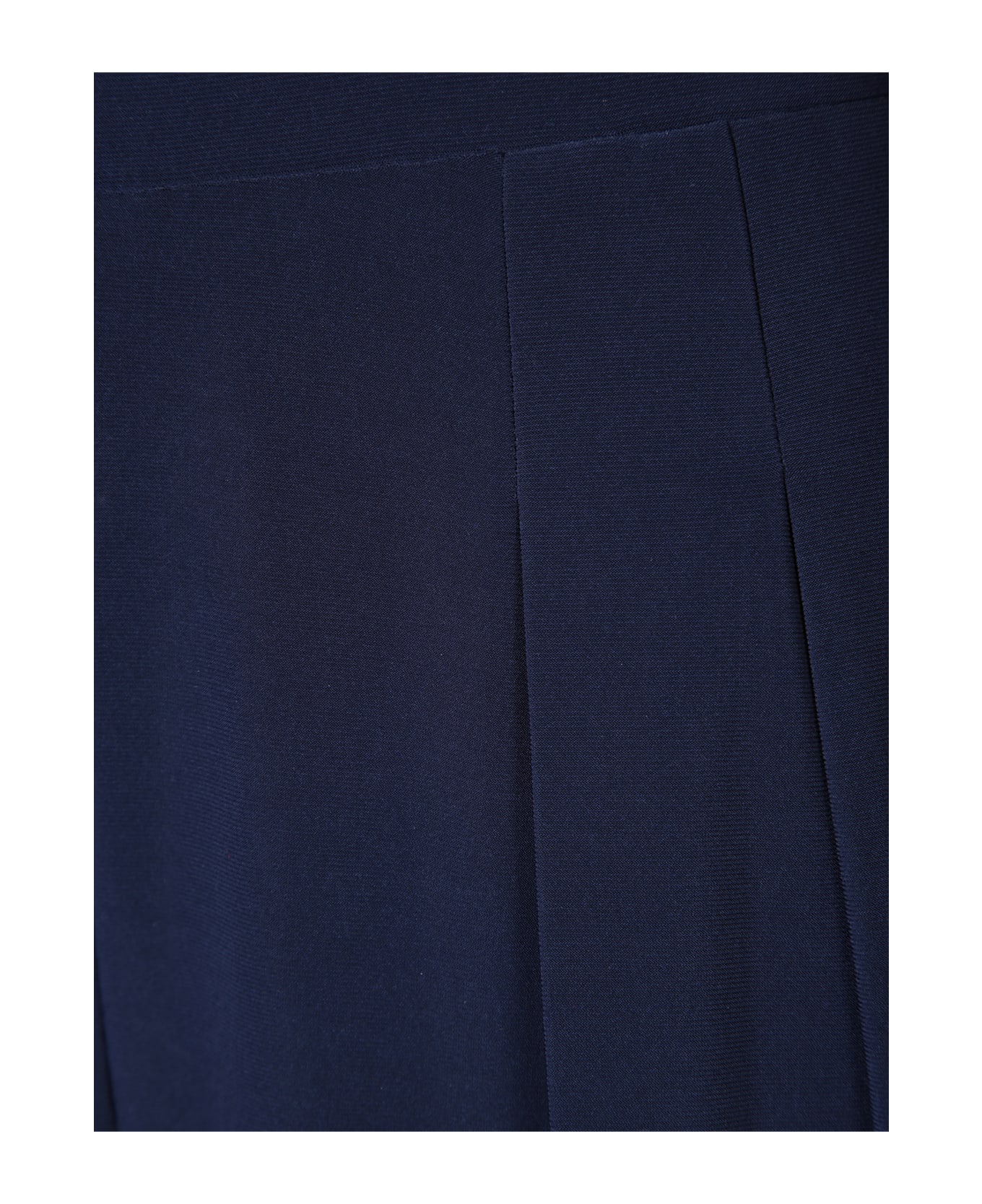 Norma Kamali Blue Low Rise Pleated Trousers - Blue