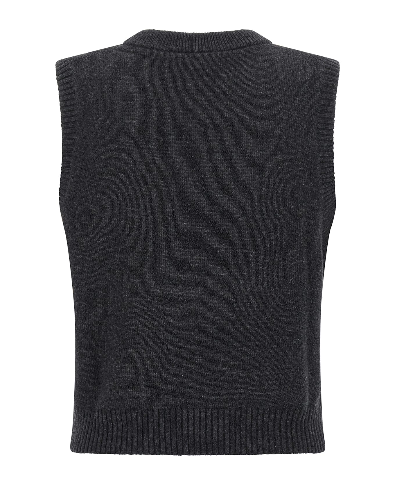 Ganni 'cherry' Vest - Black  