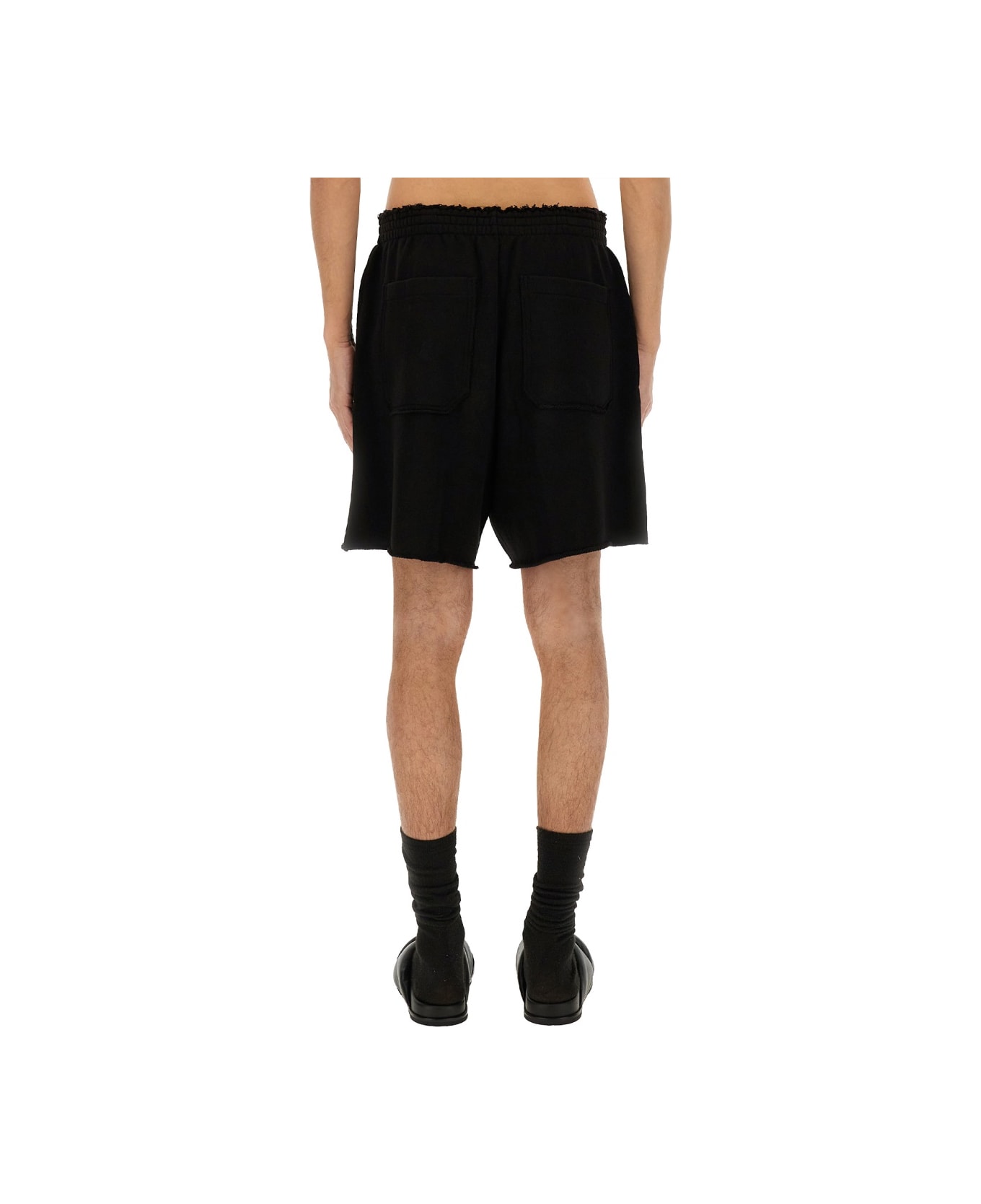 Helmut Lang Cotton Shorts - BLACK