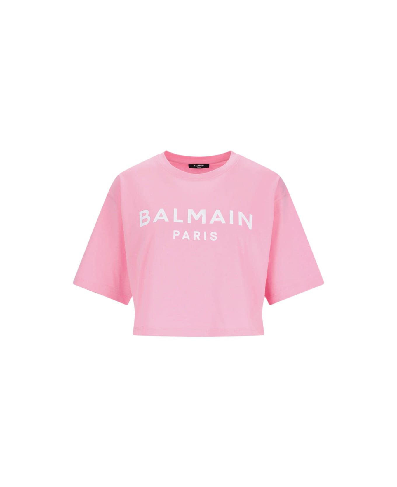 Balmain T-shirt With Logo - Pink