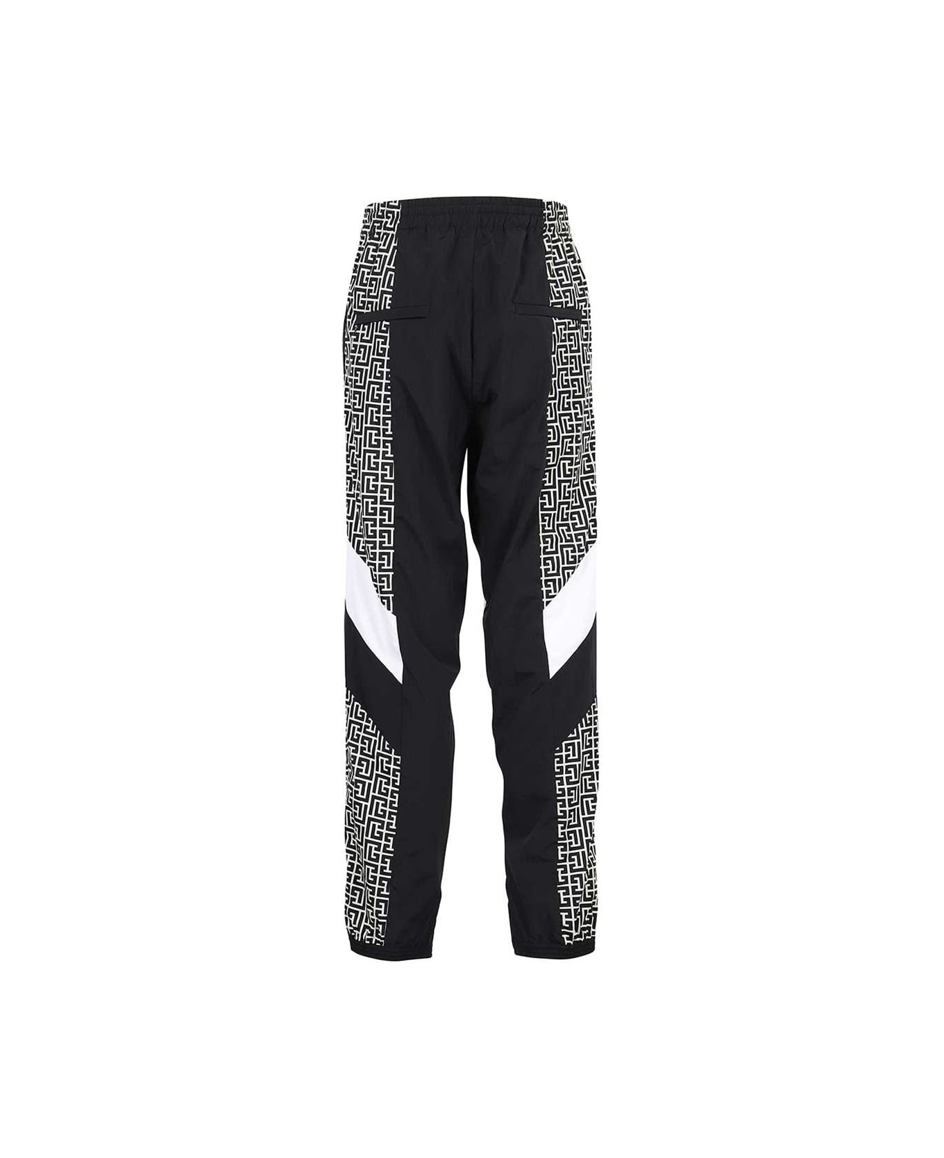 Balmain Nylon Track-pants - black スウェットパンツ