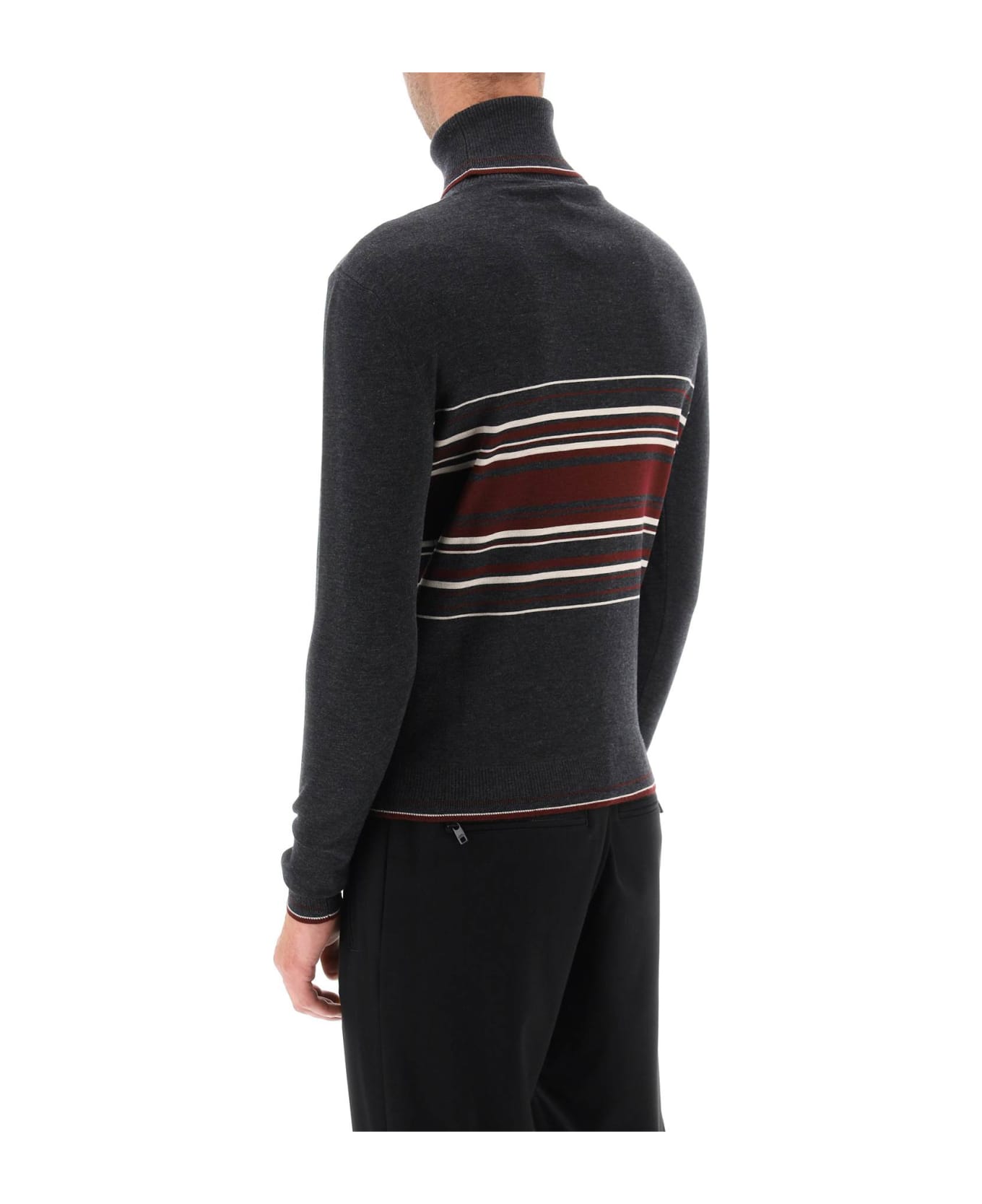 Dolce & Gabbana Striped Turtleneck Sweater - Variante Abbinata ニットウェア