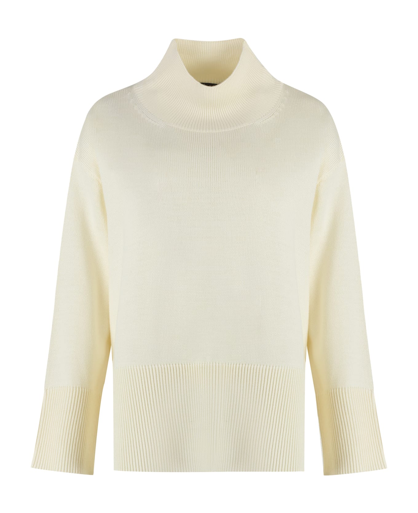 Roberto Collina Wool Turtleneck Sweater - Ivory