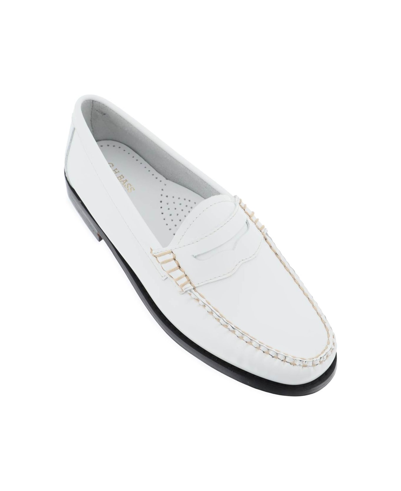 G.H.Bass & Co. Weejuns Penny Loafers - WHITE (White) フラットシューズ