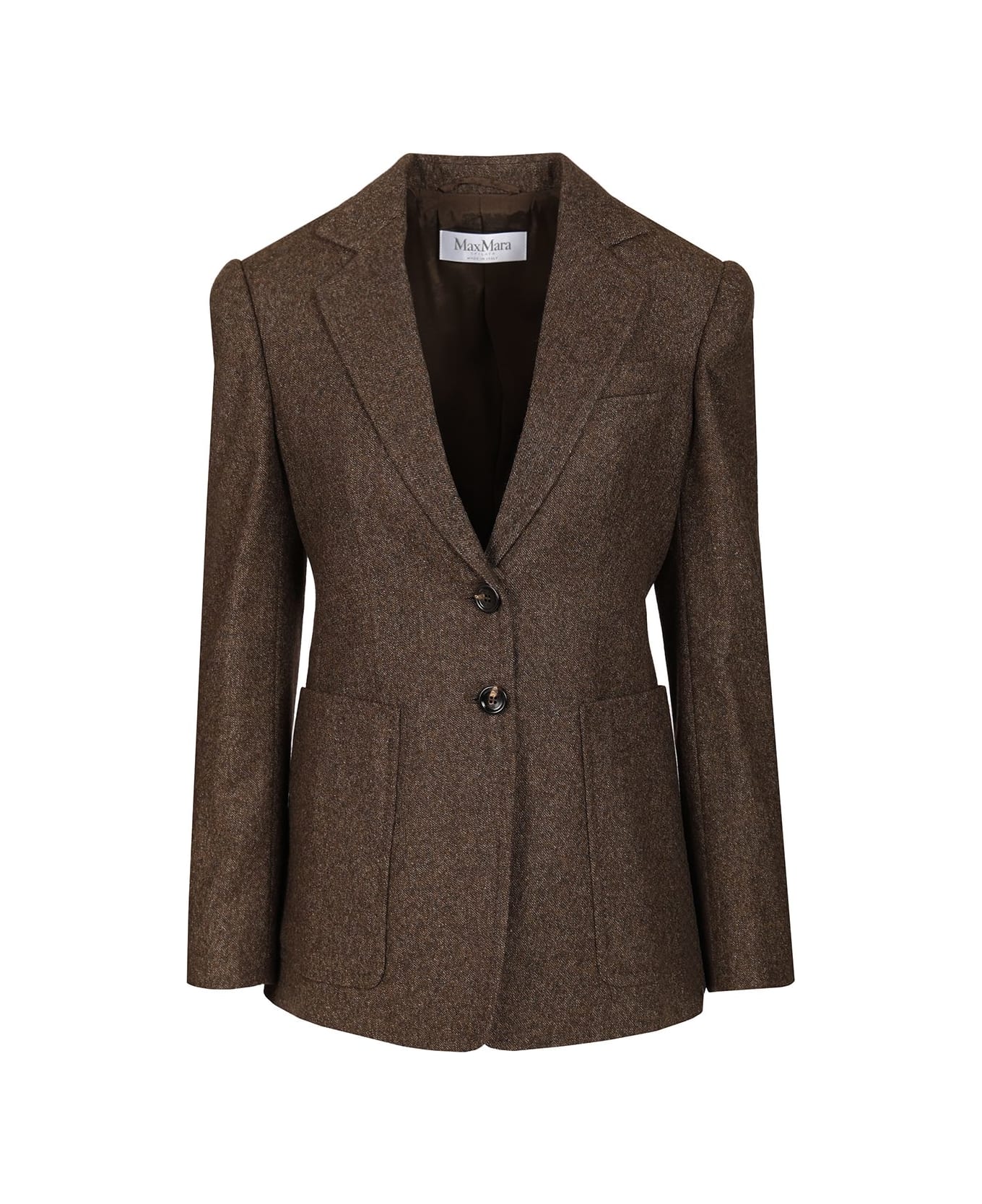 Max Mara Wool Tweed Jacket - BROWN