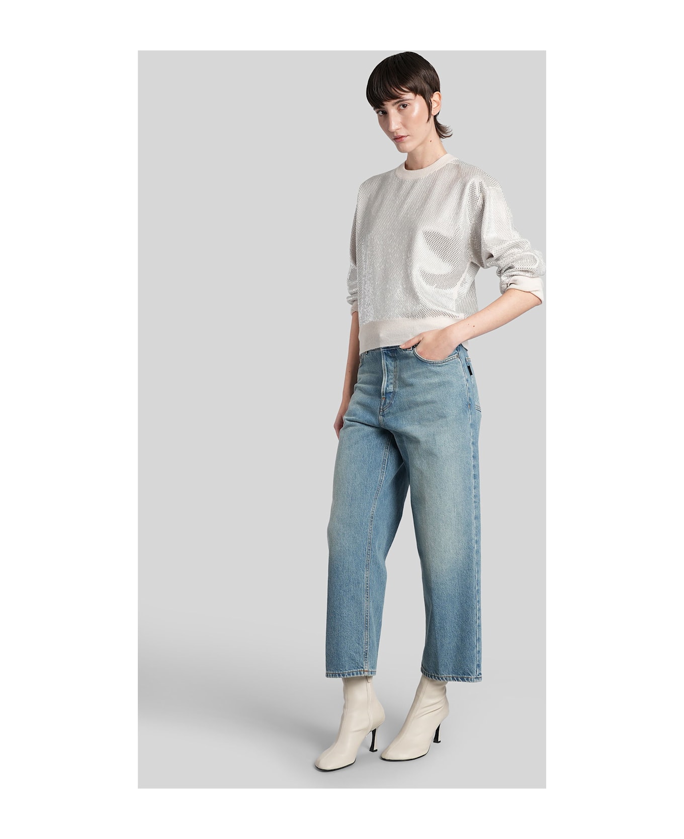 Haikure Betty Lagoon Jeans In Blue Denim - blue