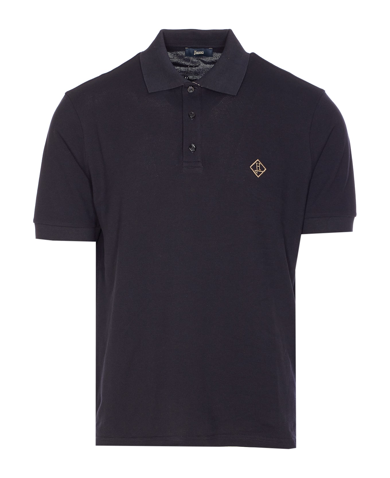 Herno Logo Polo - Blue