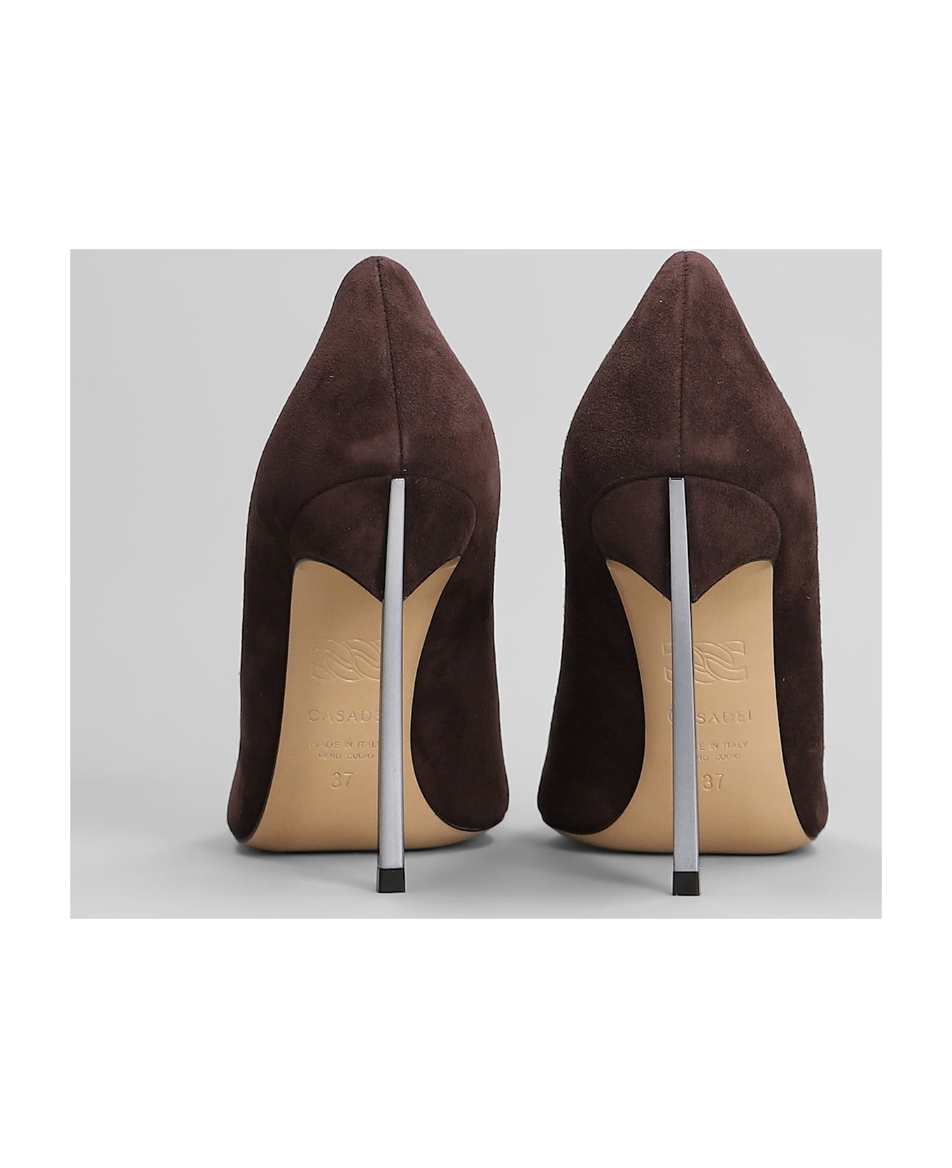 Casadei Blade Pumps In Brown Suede - brown