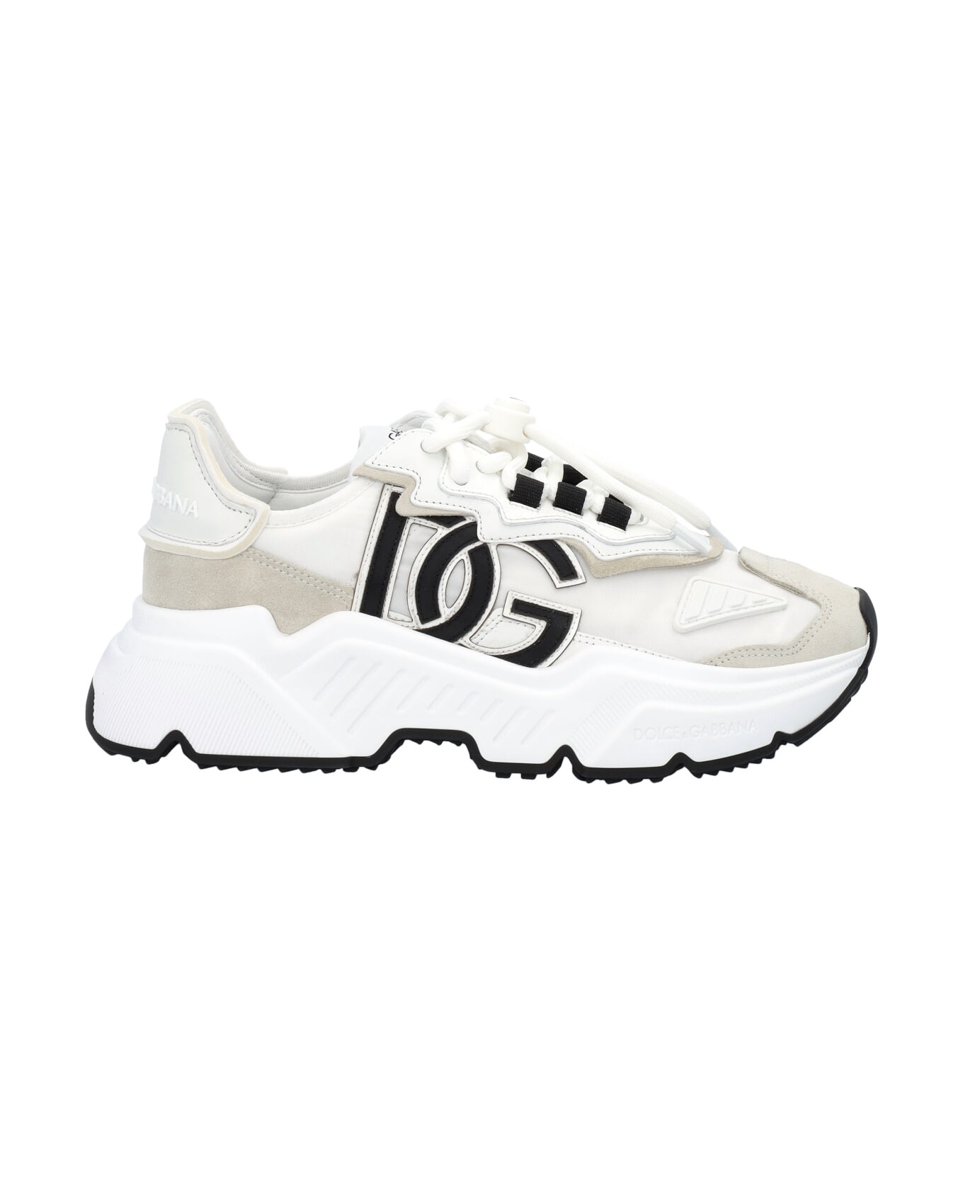 Dolce & Gabbana Dolce&gabbana Mixed-materials Daymaster Sneakers - WHITE
