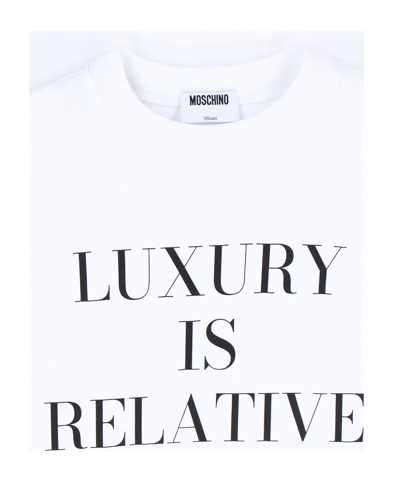 Moschino 
luxury Is Relative
 T-shirt - White