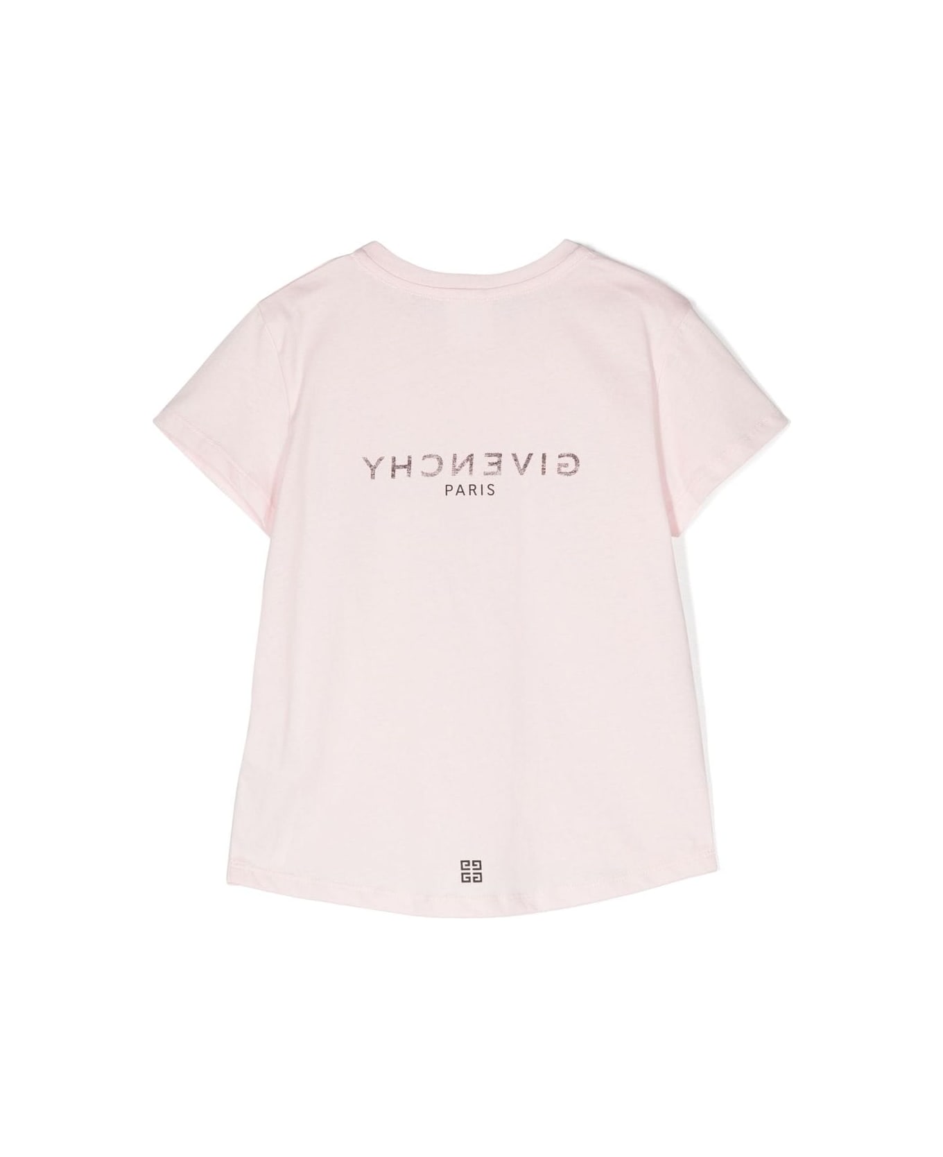 Givenchy T-shirt Rosa In Jersey Di Cotone Bambina - Rosa Tシャツ＆ポロシャツ