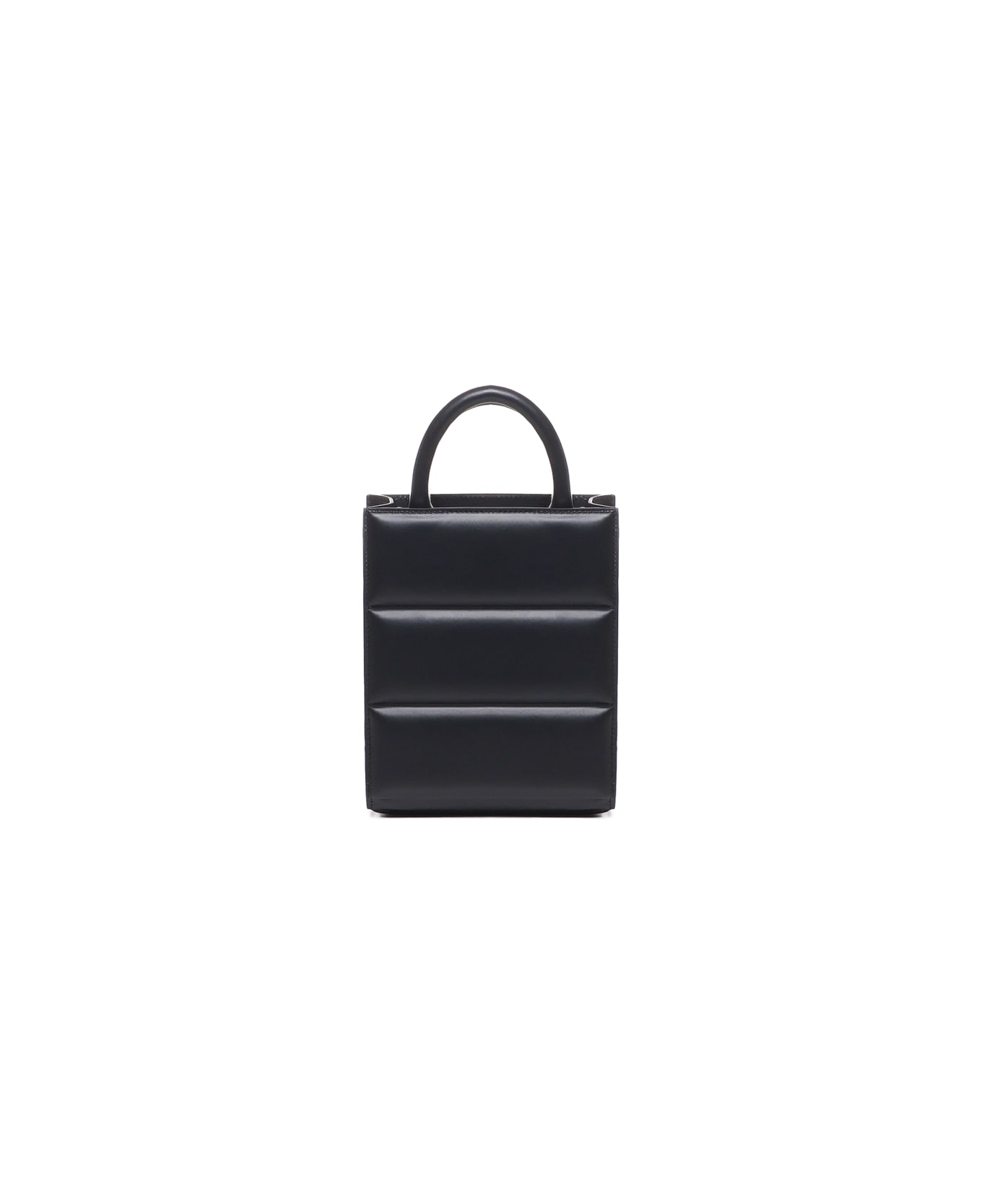 Moncler Leather Doudoune Mini Tote Bag - Black トートバッグ