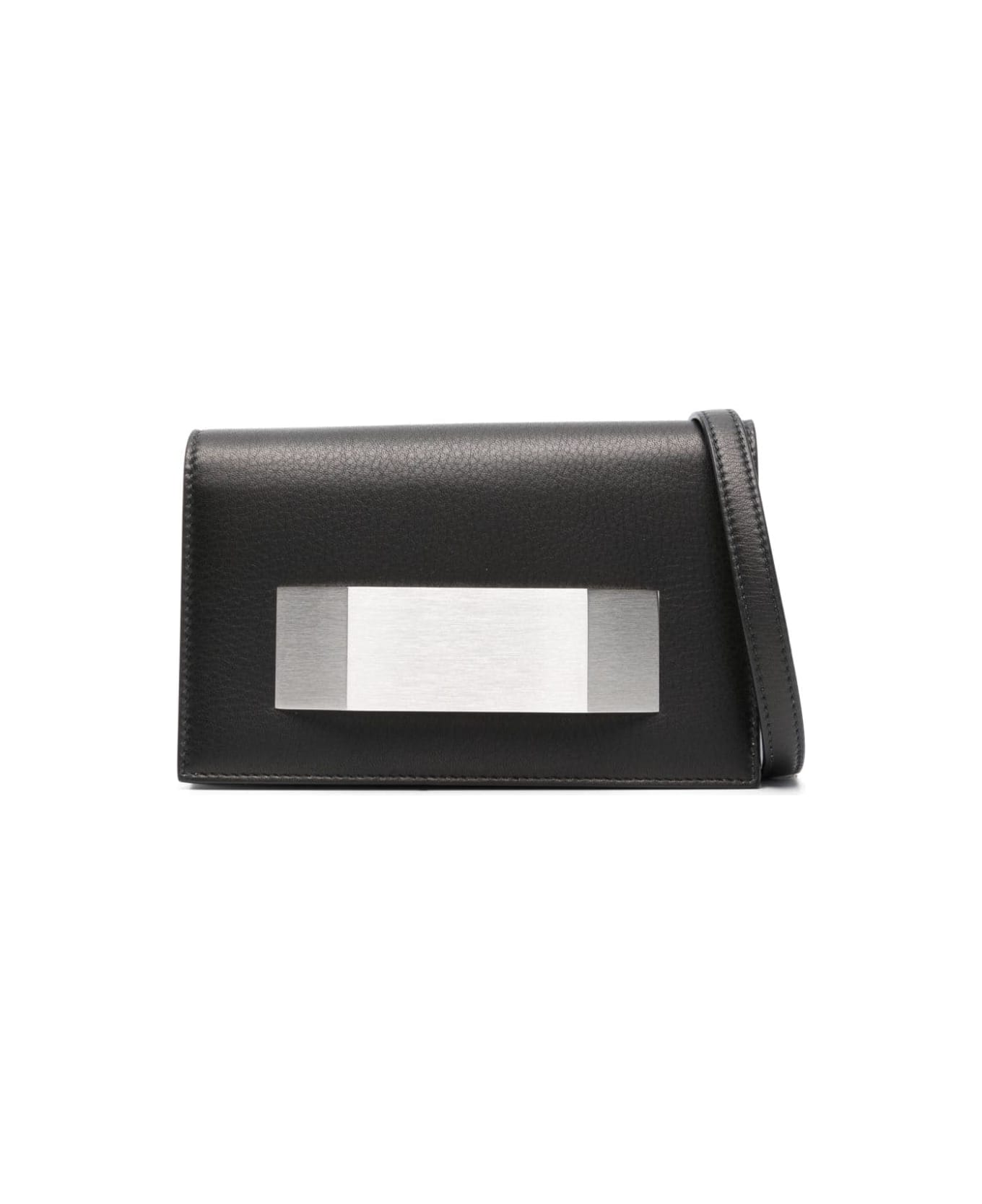 Rick Owens Griffin Leather Clutch Bag - Black