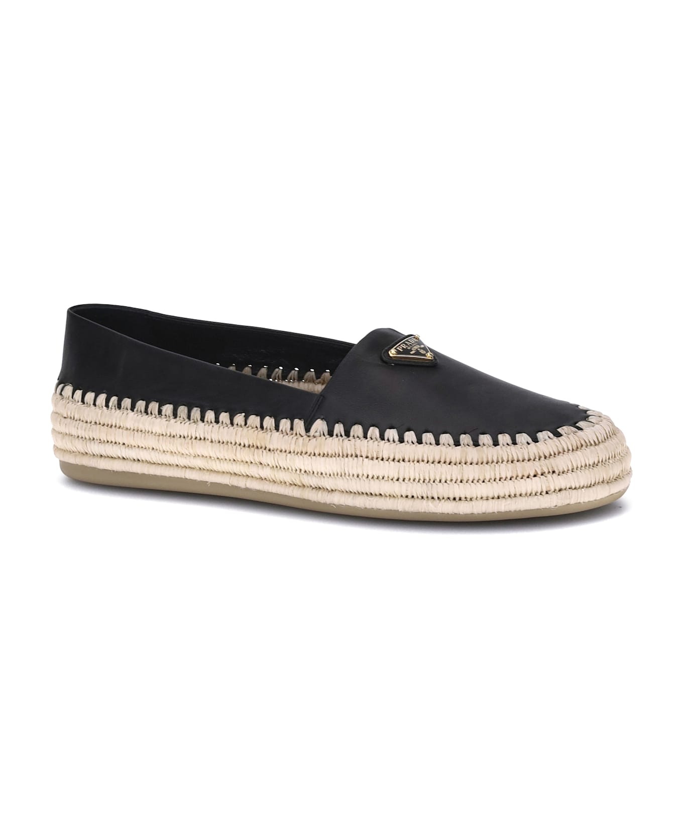【関税&送料込】Prada White Leather Espadrilles Prada White Leather Wingtip Espadrille Oxford Platform size