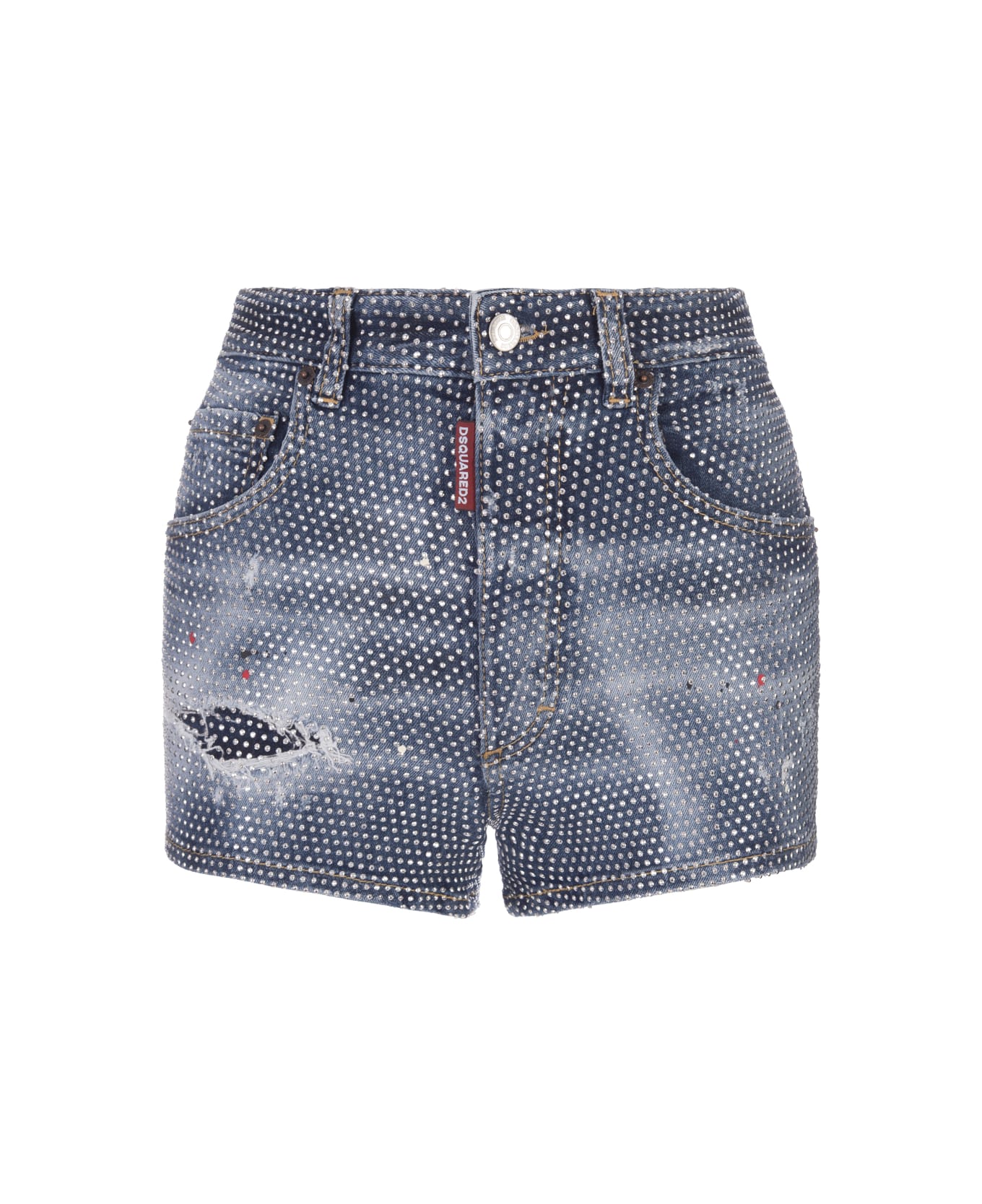 Dsquared2 Hollywood Hot Pants - Blue