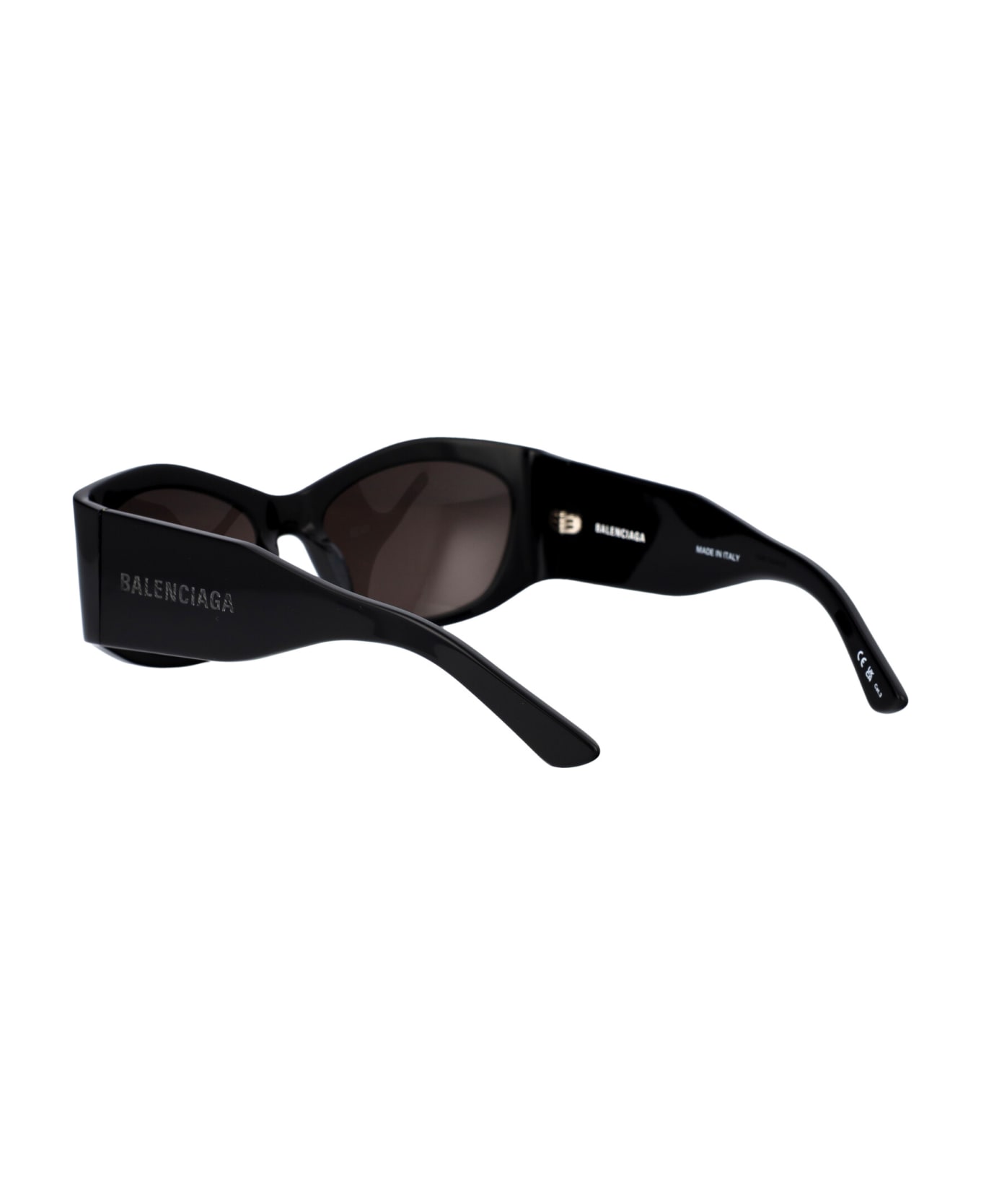 Balenciaga Eyewear Bb0329s Sunglasses - 001 BLACK BLACK GREY