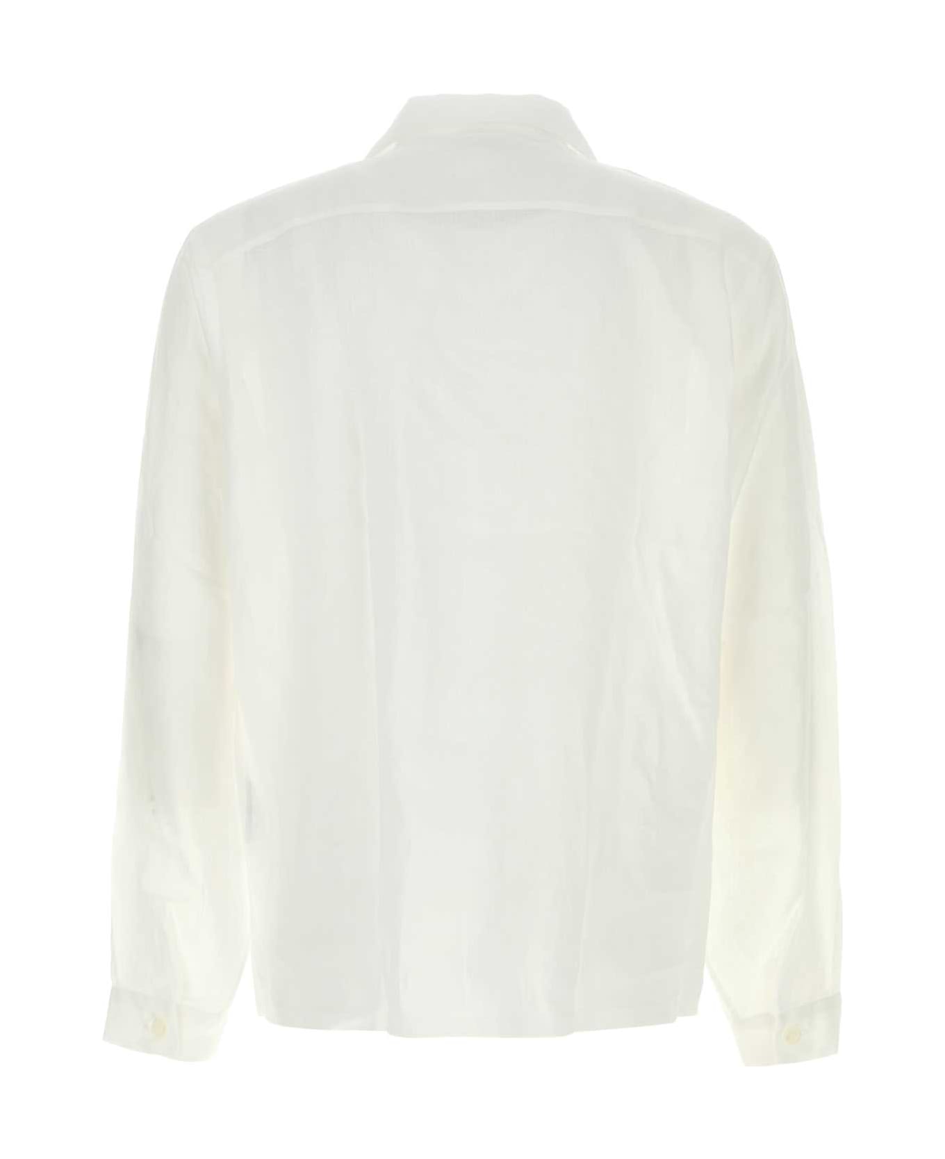 Prada White Linen Shirt - BIANCO