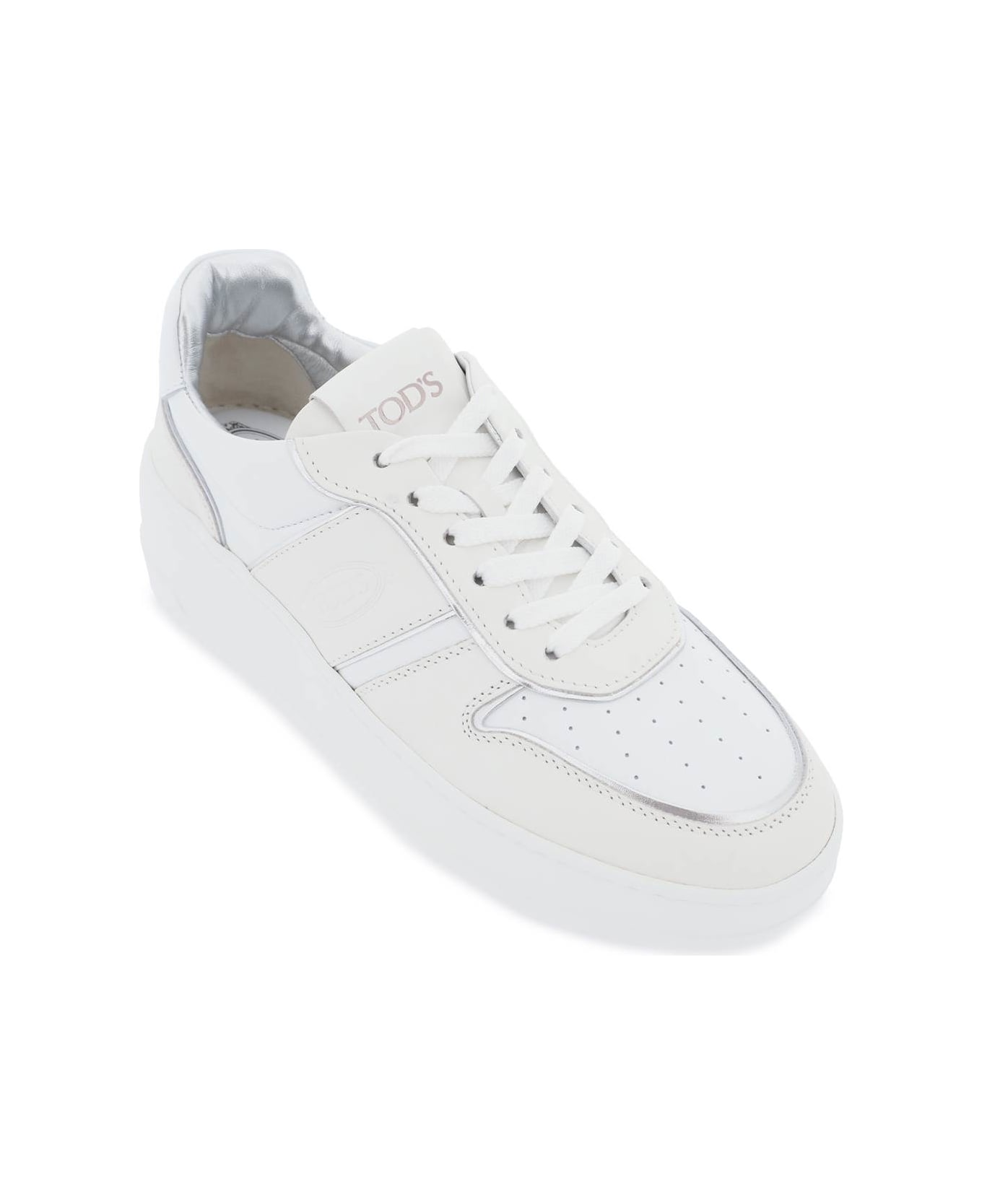 スニーカー TOD'S FW24 Leather Platform Sneakers (XXW88K0HP60SRQ 0351) Tod's women's leather platform sneakers xxw88k0hp60srq White