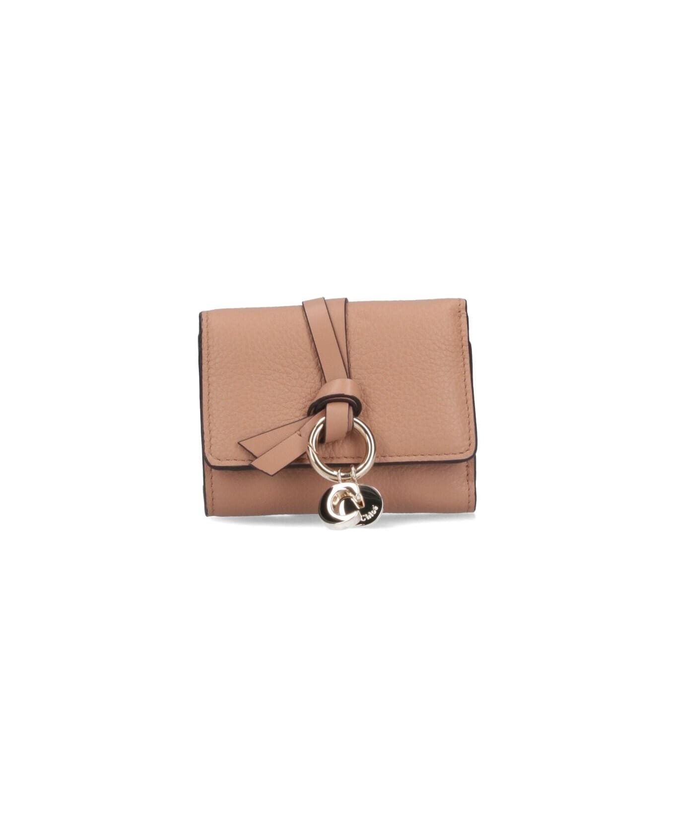 Chloé "alphabet" Wallet - Brown