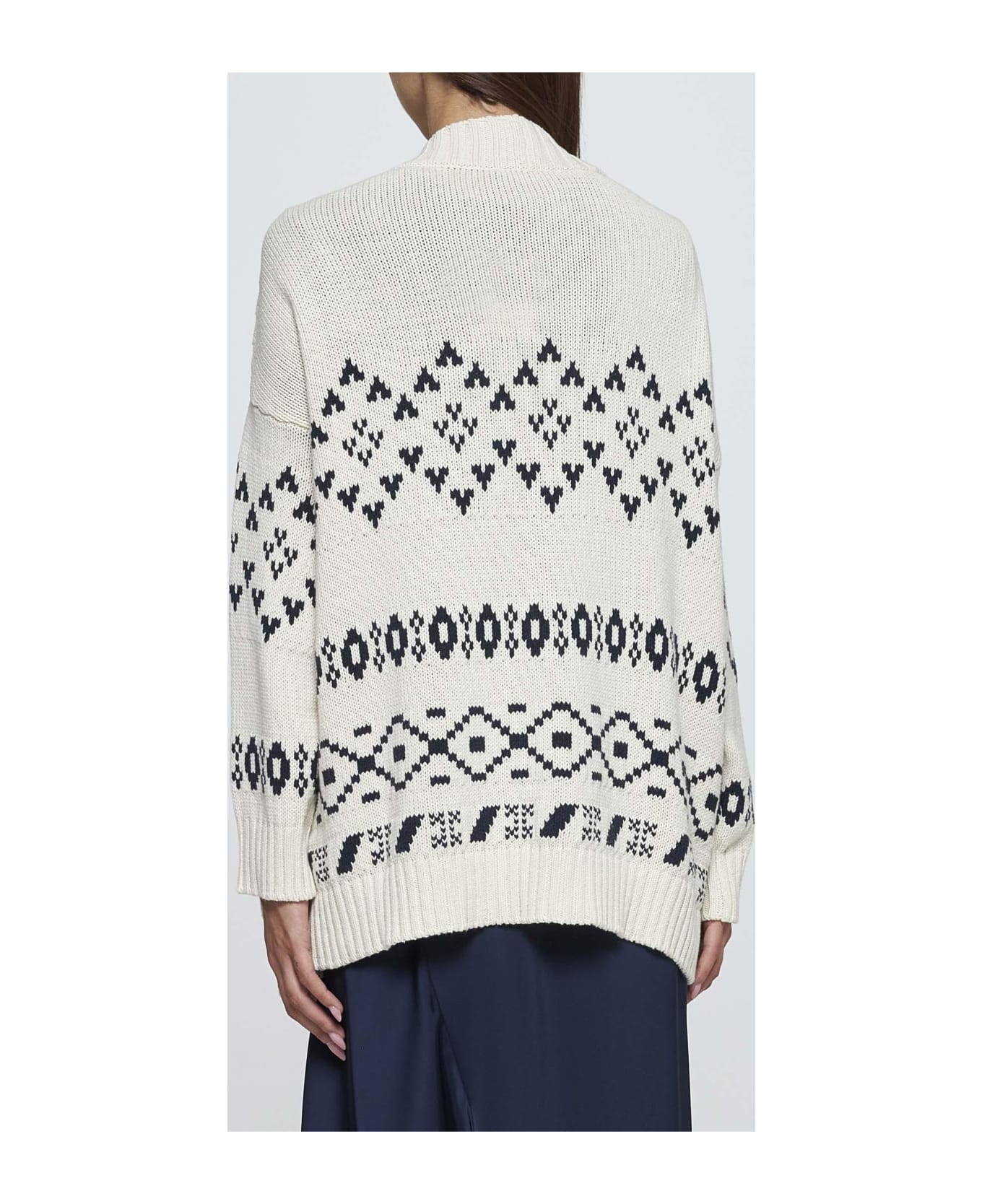 Weekend Max Mara Acacia Cotton-blend Cardigan - Nero