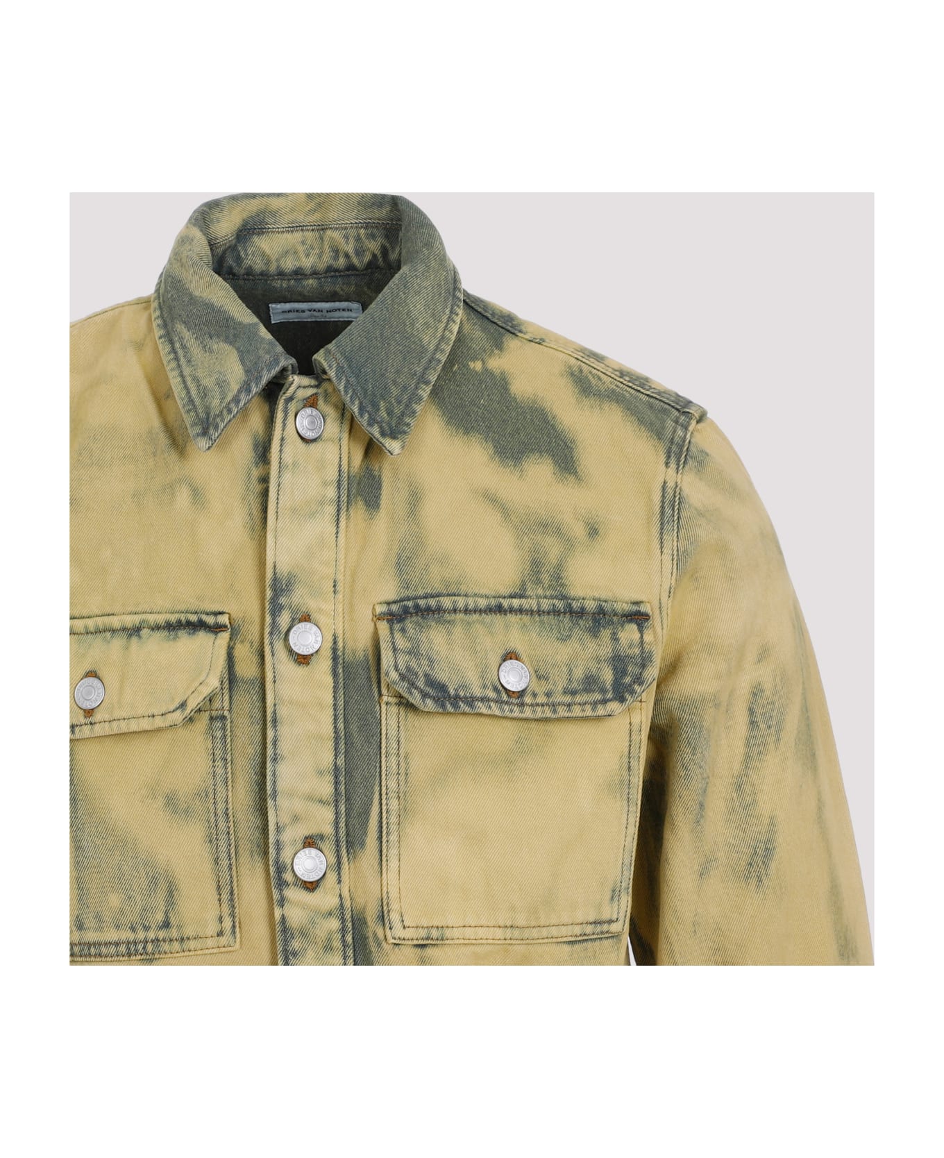 Dries Van Noten Cotton Curtis Shirt - Lime