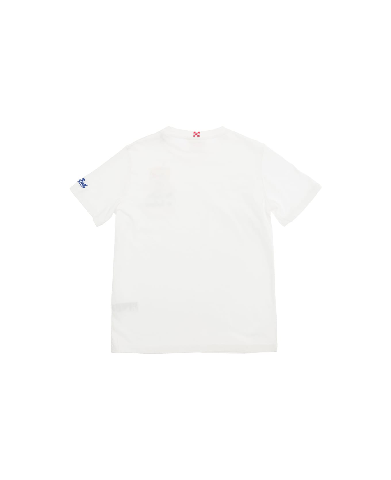 MC2 Saint Barth 'eddy' White T-shirt With Estathé Print And Embroidery In Cotton Baby - White