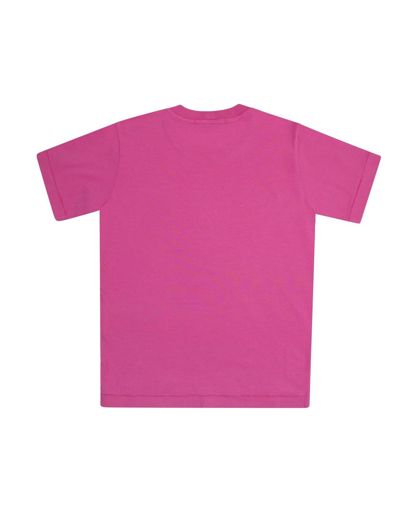 Stone Island Compass-patch Crewneck T-shirt - PINK Tシャツ＆ポロシャツ