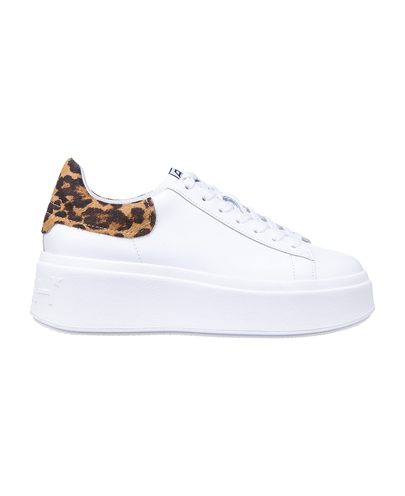 Ash White Impuls Calf Leather Sneakers - White