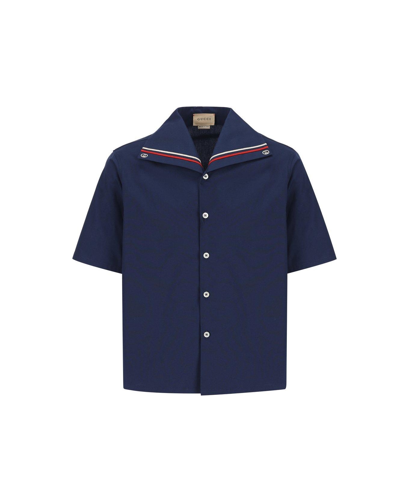 Gucci Buttoned Short-sleeved Shirt - Blu