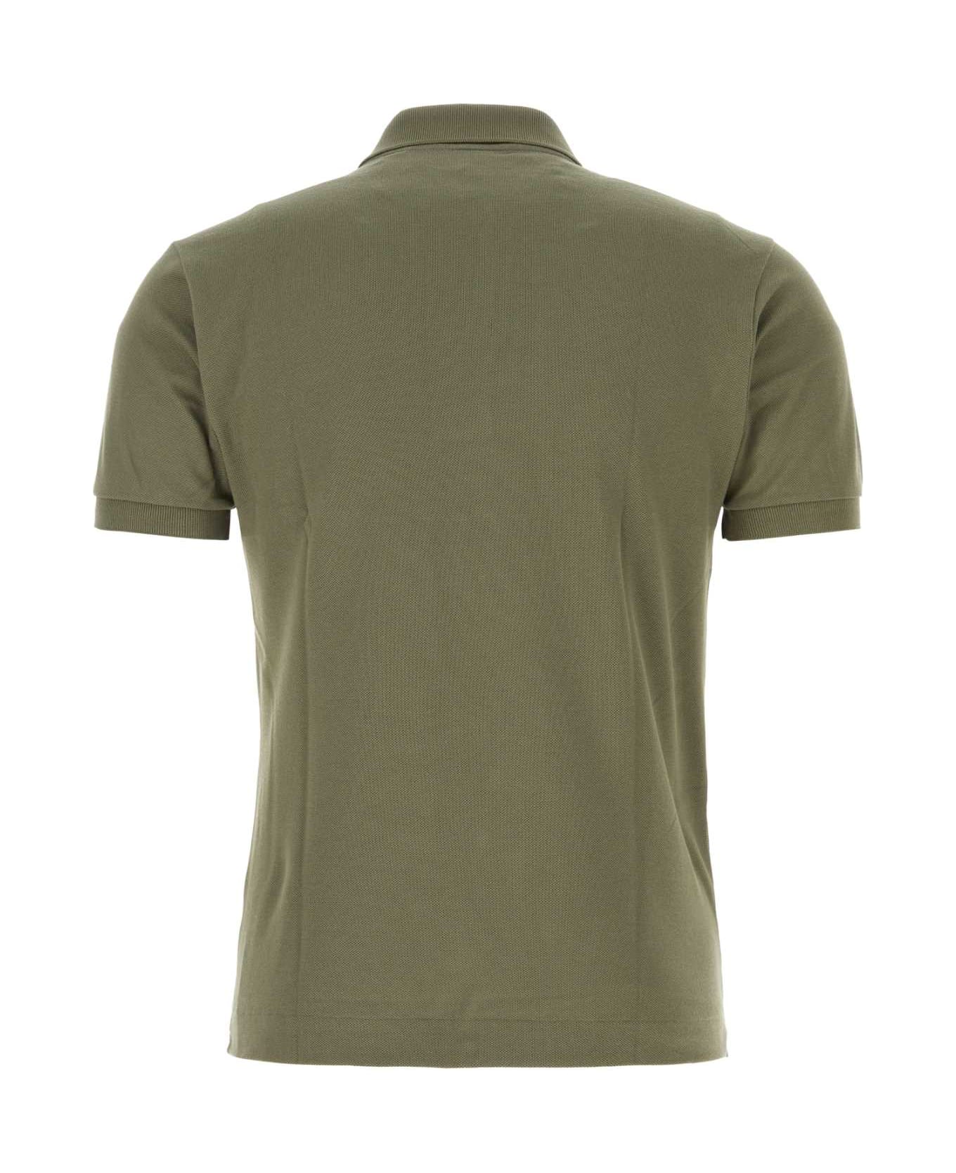 Lacoste Army Green Piquet Polo Shirt - 316