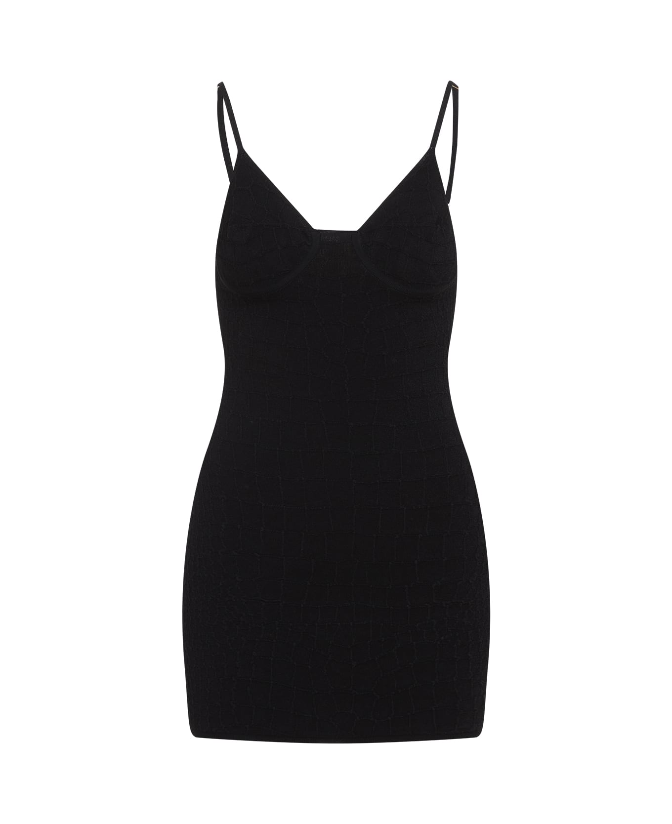 Jacquemus La Mini Robe Scala Mini Dress - Black