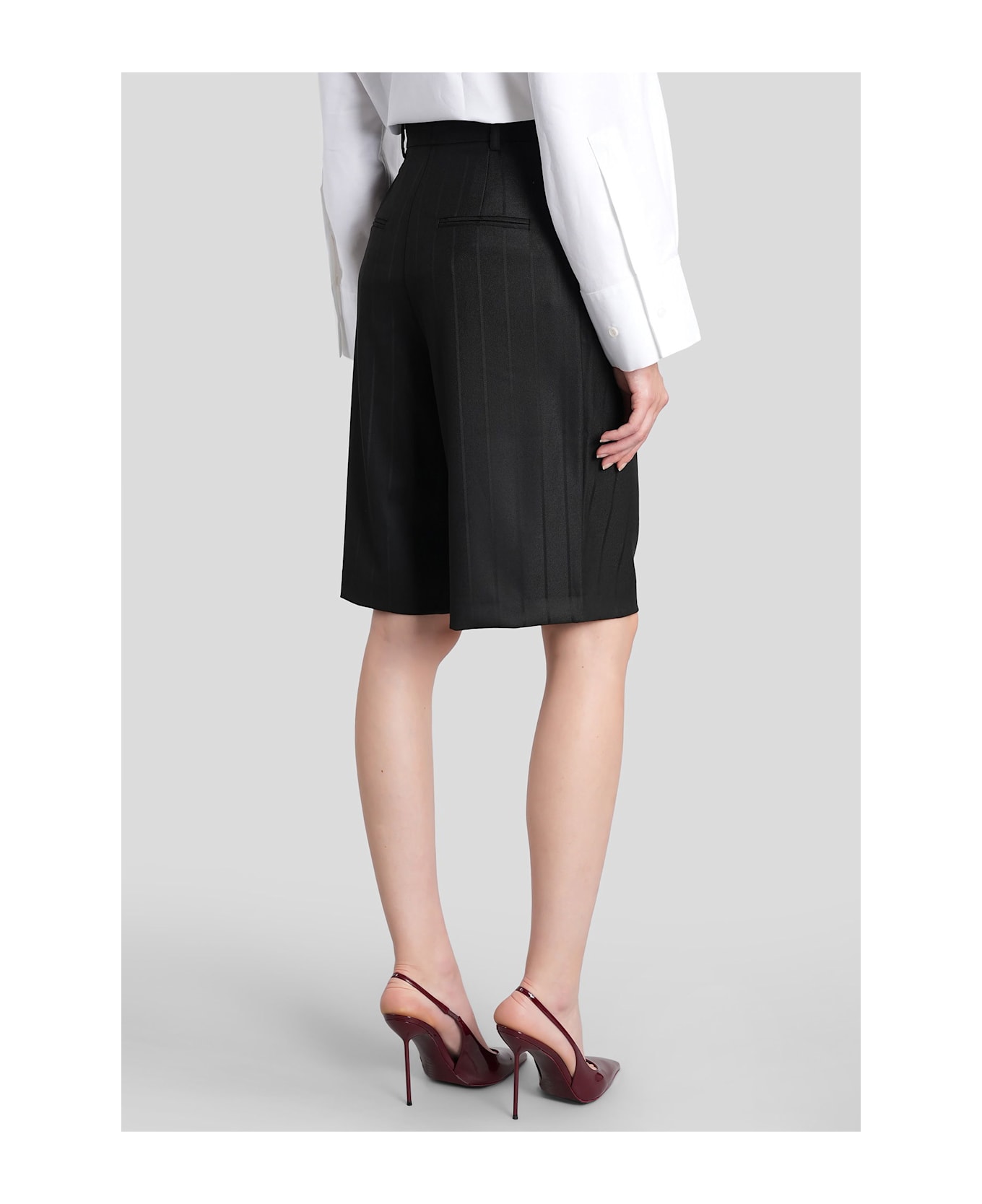 The Andamane Xiana Shorts In Black Polyester - black