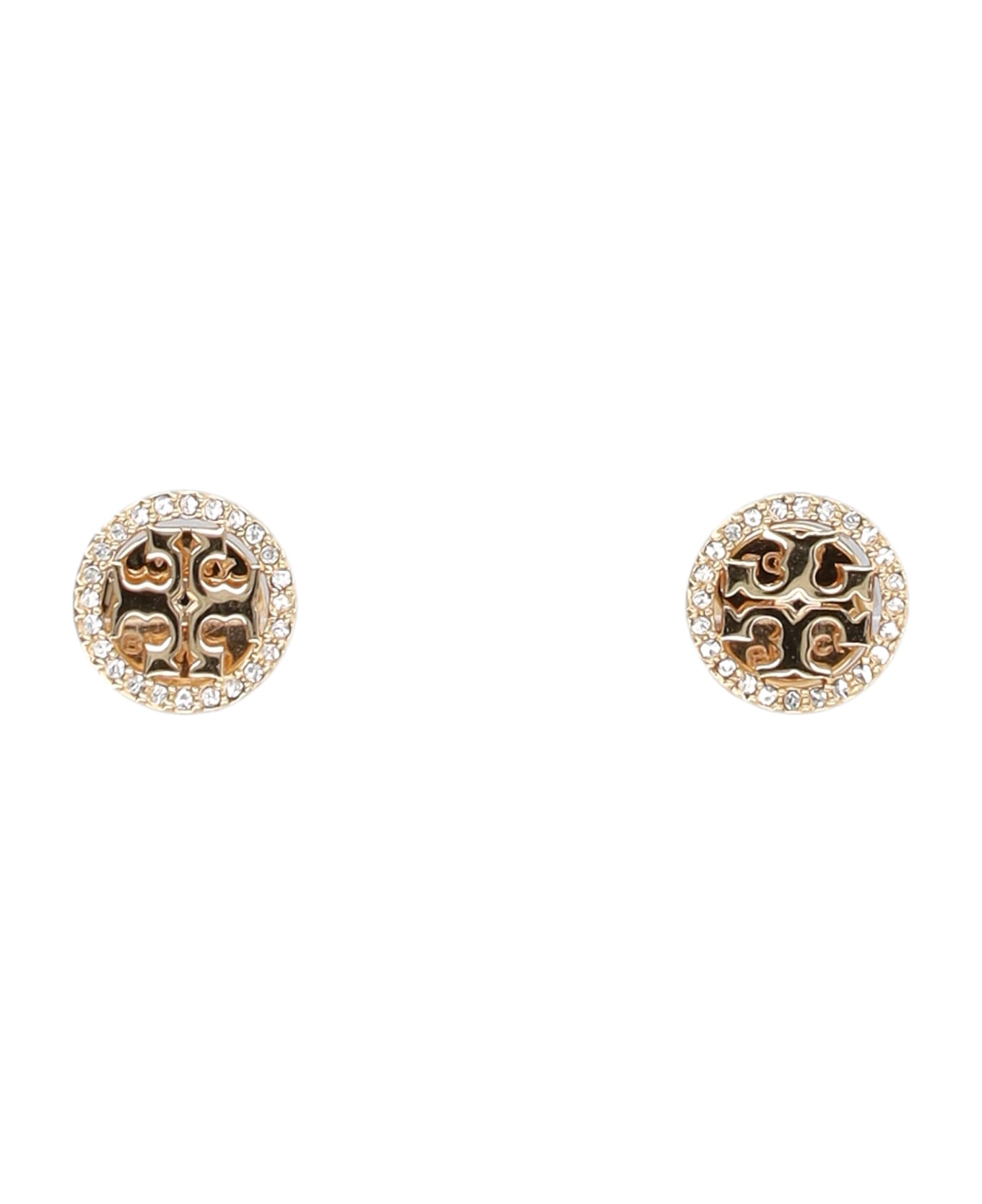 Tory Burch Miller Pave Stud Earring - Tory Gold / Crystal