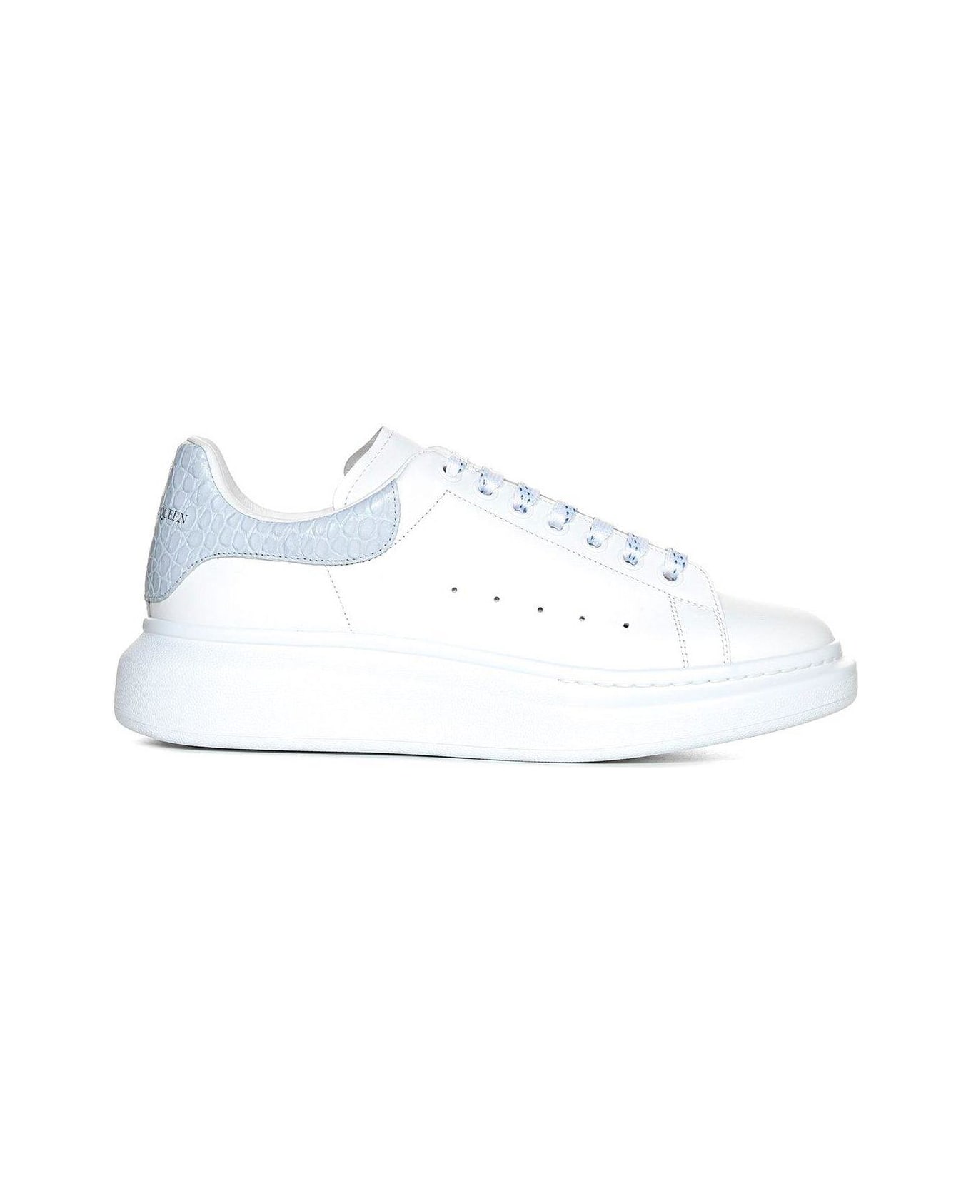 Alexander McQueen Larry Oversized Low-top Sneakers - White/blu