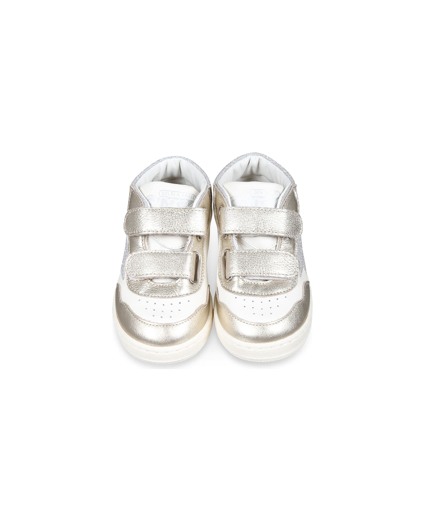 Golden Goose White Sneakers For Girl With Star - White