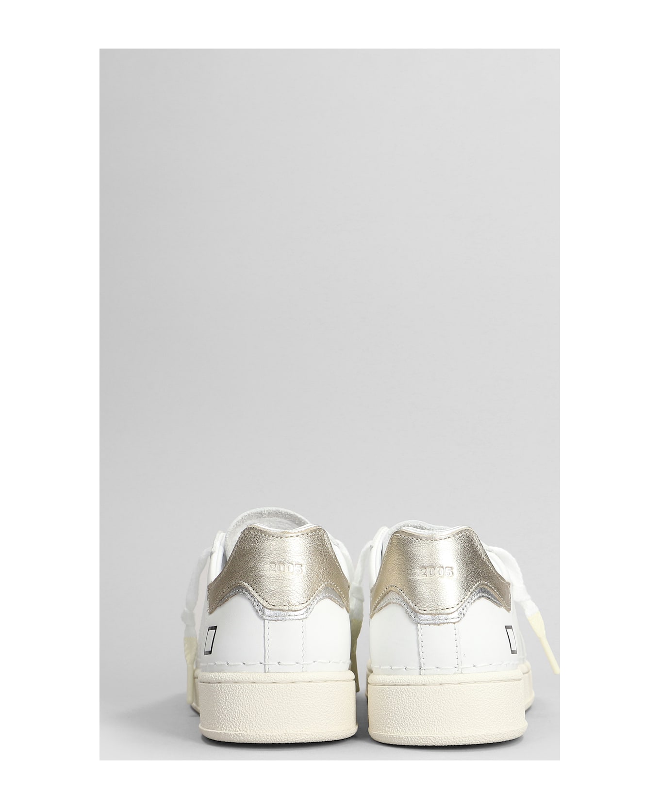 D.A.T.E. Base Sneakers In White Leather - white