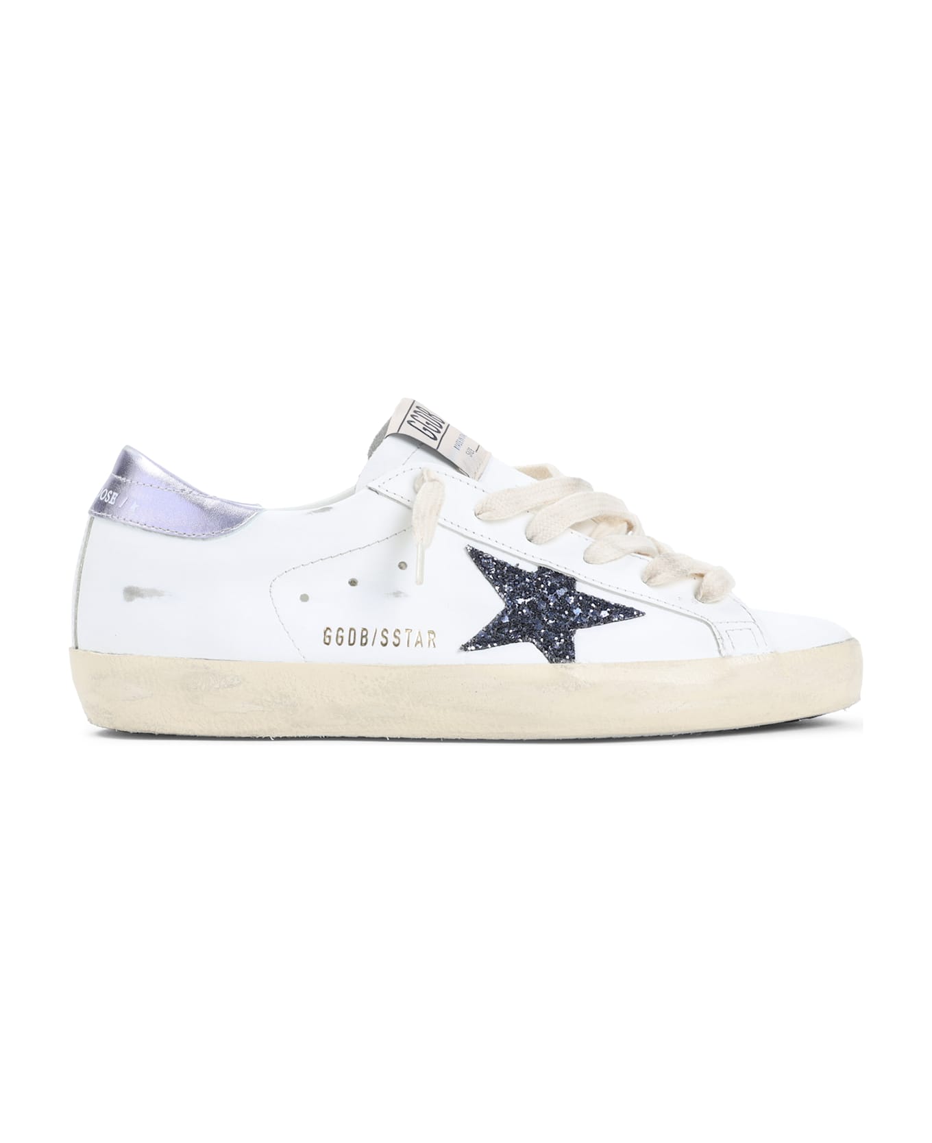 Golden Goose Superstar Sneakers - White Black Glicine