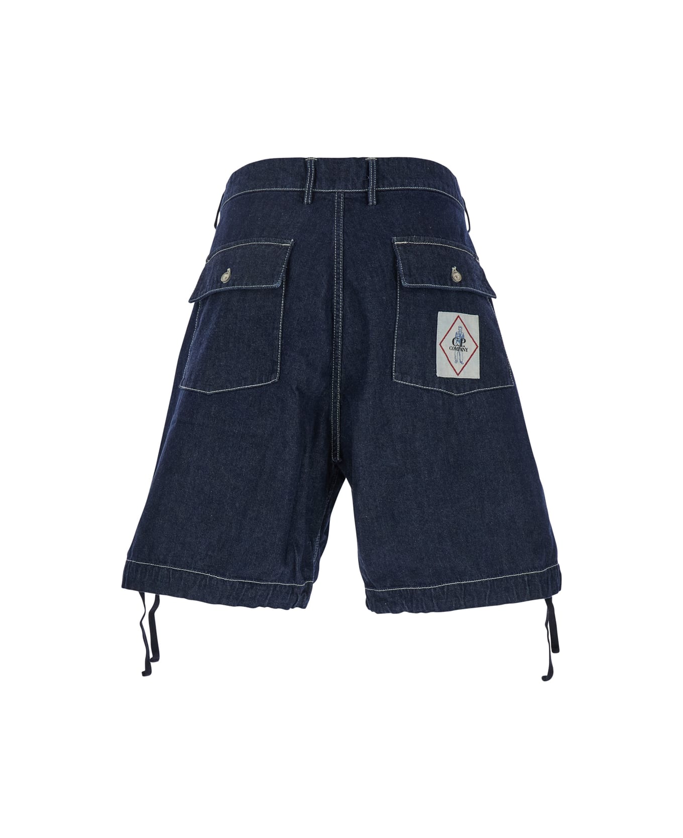 C.P. Company Dark Blue Shorts - Blu