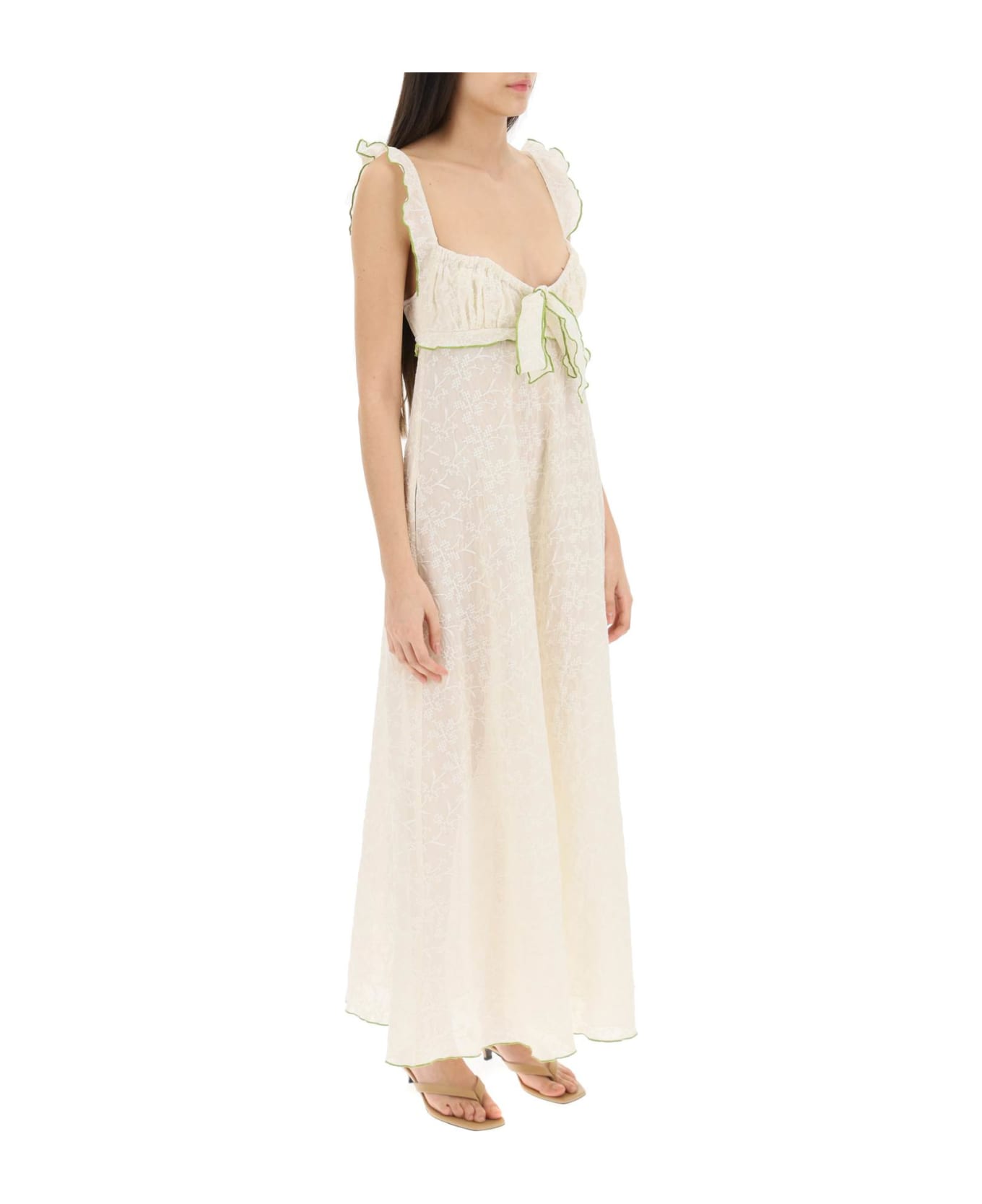 SIEDRES 'tulla' Long Dress - WHITE (Beige)
