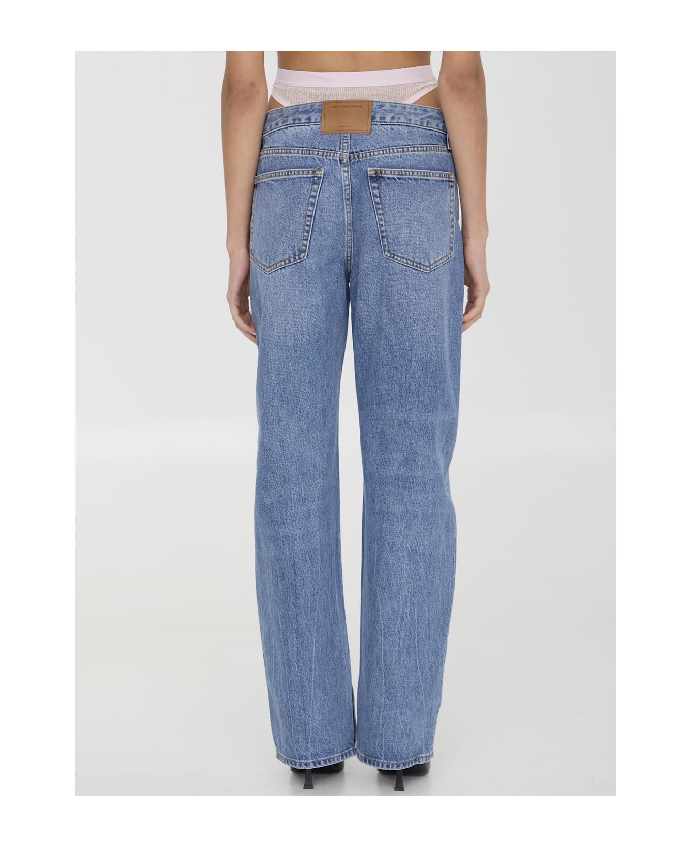 Alexander Wang Straight Leg Jeans - PURPLE