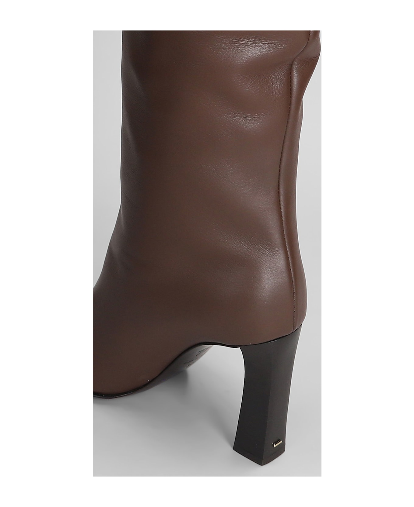 Giuseppe Zanotti Brenda 90 High Heels Boots In Brown Leather - brown