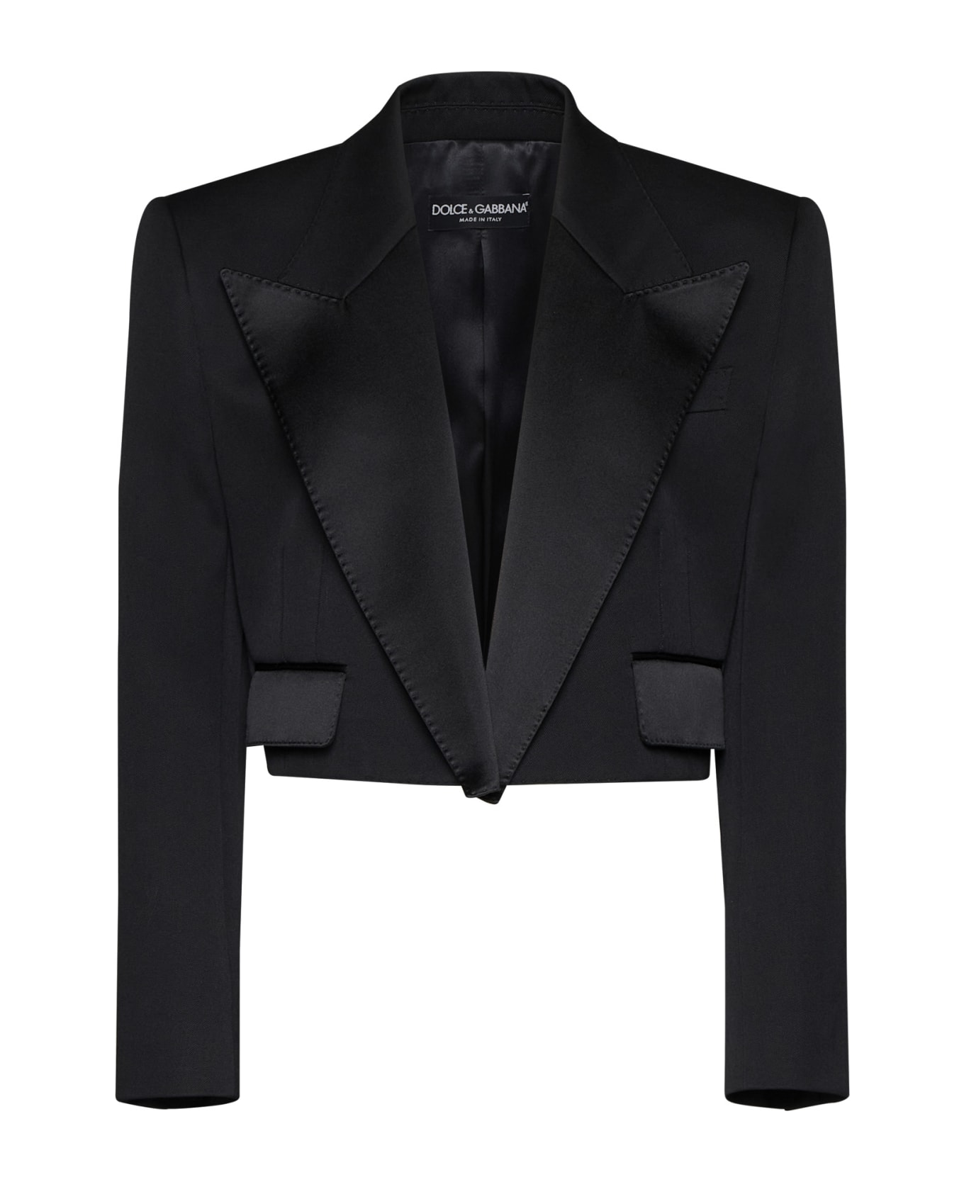 Dolce & Gabbana Short Tuxedo Jacket - Nero