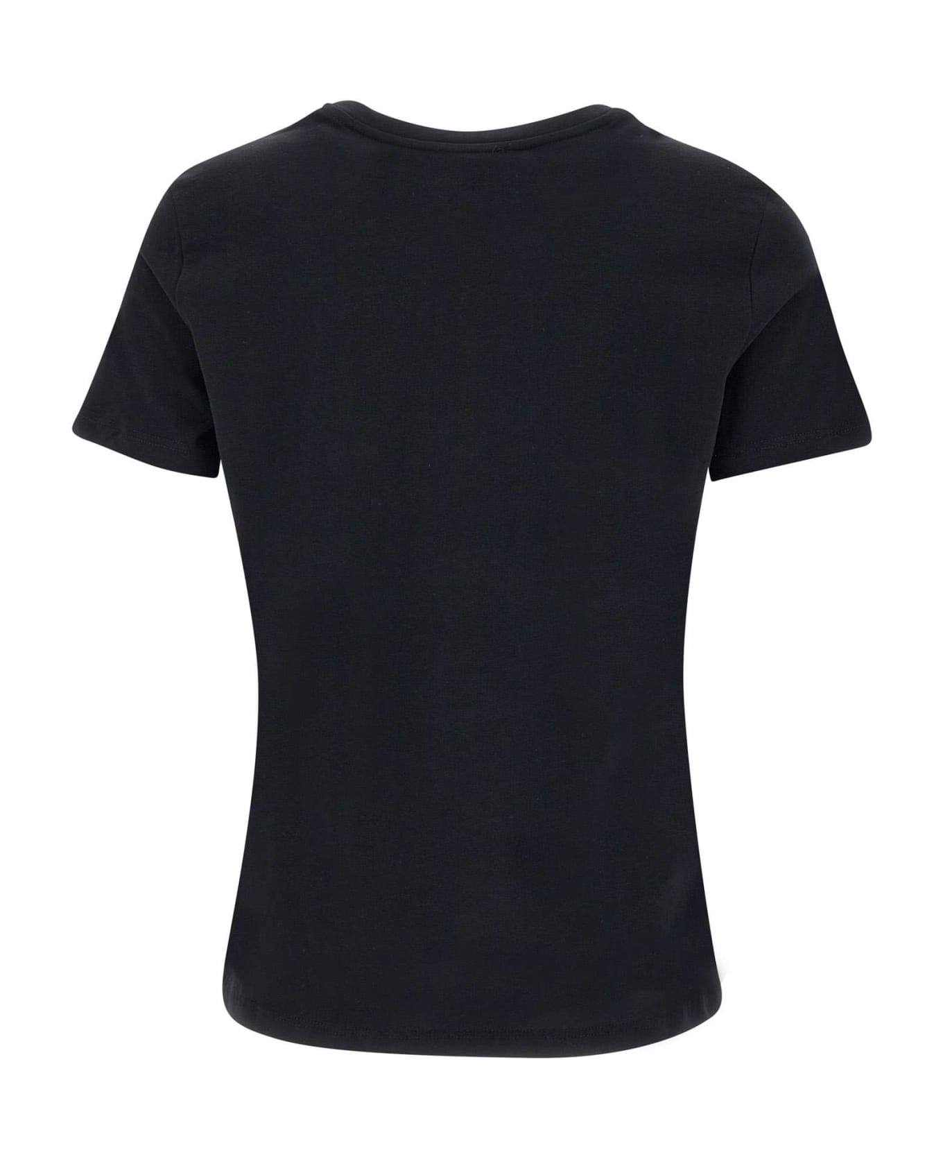 Elisabetta Franchi 'urban' Cotton T-shirt - BLACK Tシャツ