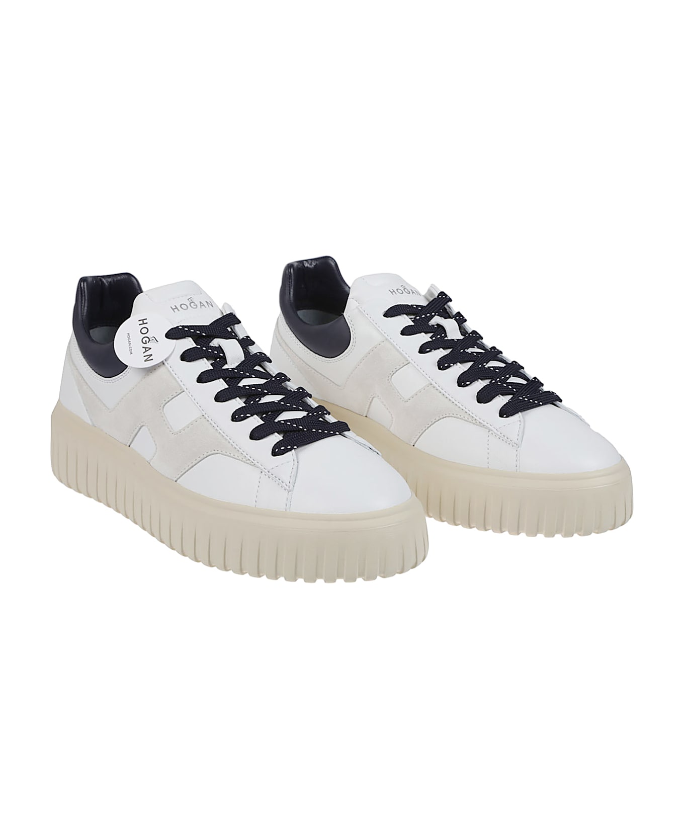Hogan H-stripes Sneakers - Bianco/blu