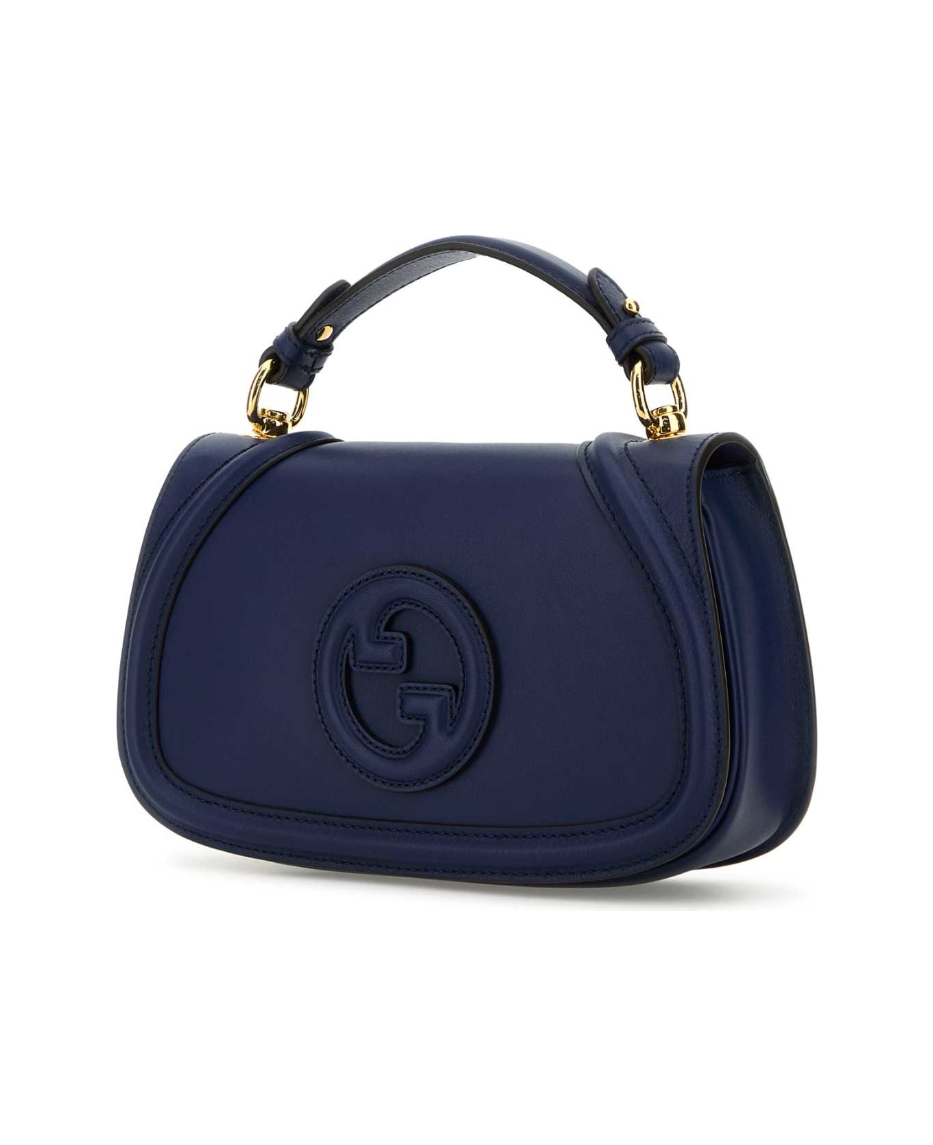Gucci Blue Leather Gucci Blondie Handbag - BLUE